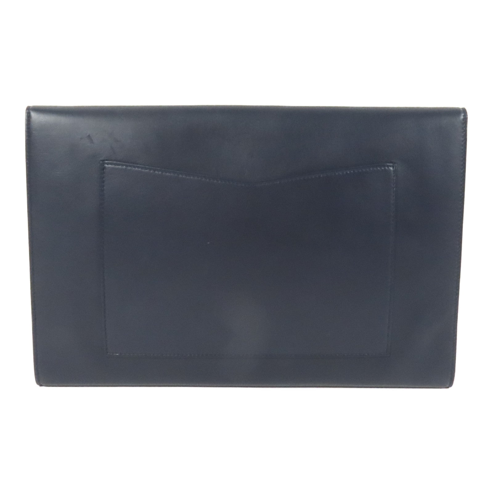 CHANEL 羊皮皮革Pouch銀扣手拿包