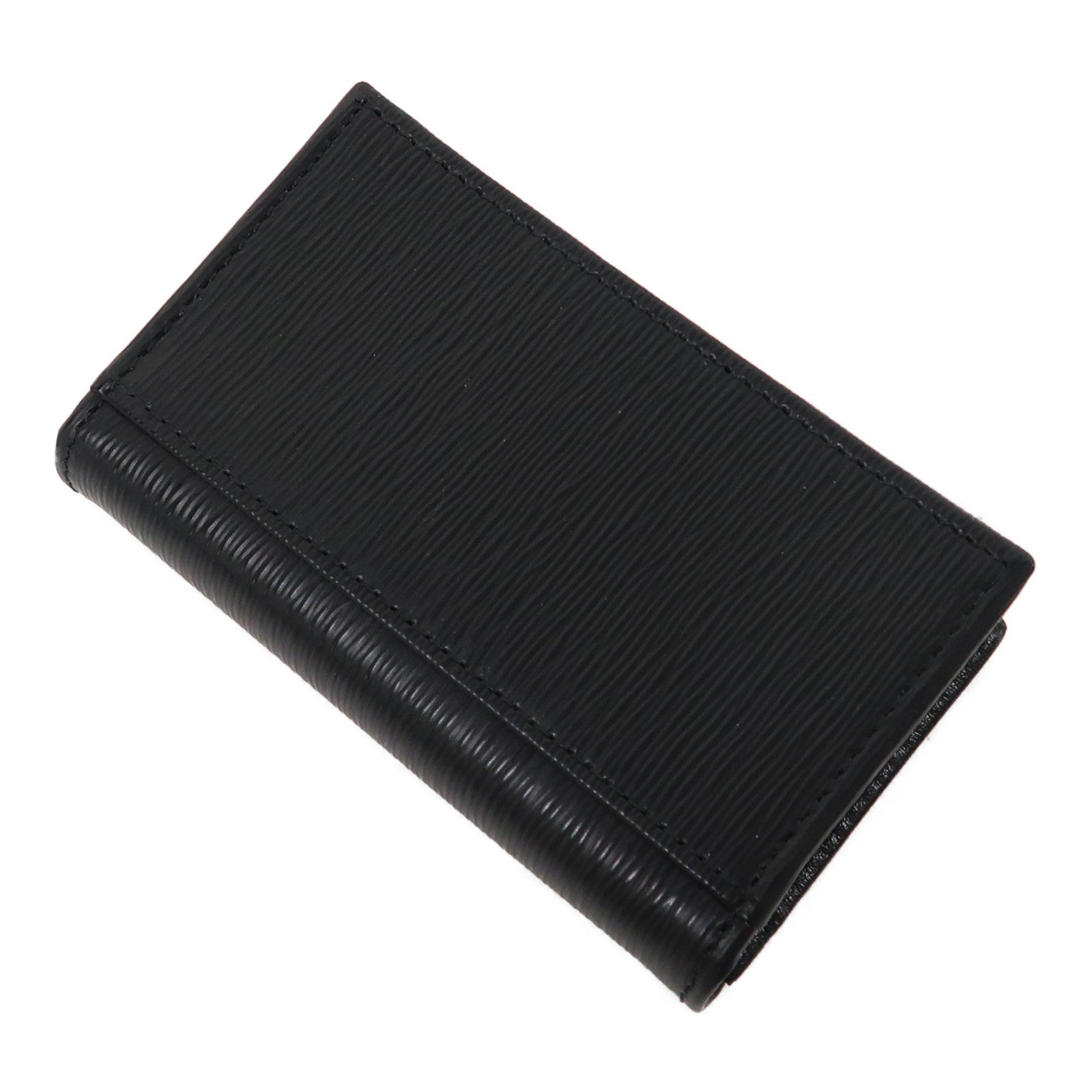 PRADA Saffiano皮革Card Case金扣卡片套黑色