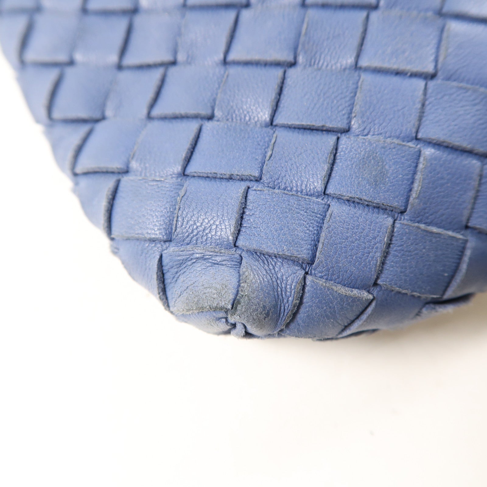 BOTTEGA VENETA 牛皮皮革Shoulder Bag金扣肩背袋藍色