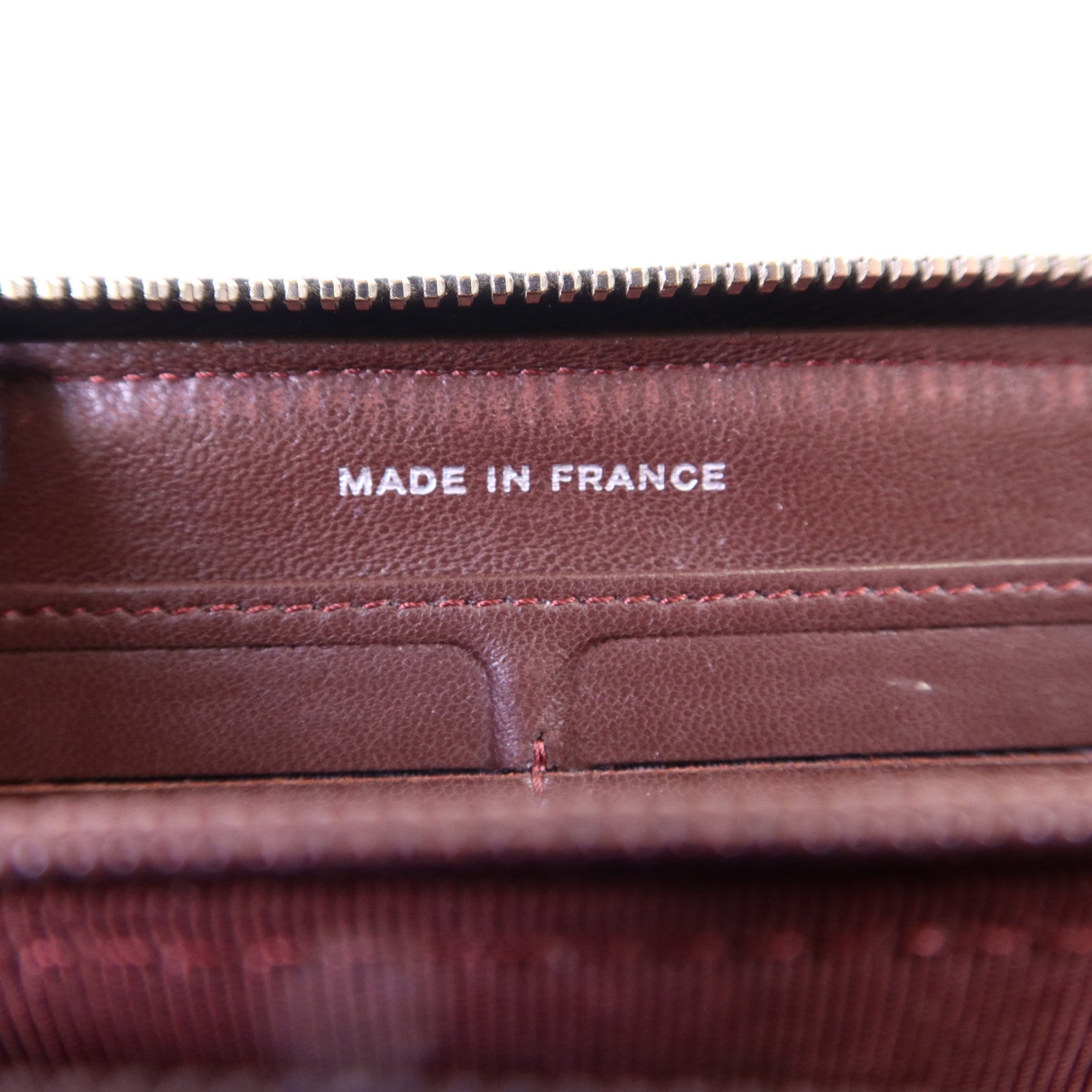 CHANEL 羊皮皮革Long Wallet銀扣長錢包