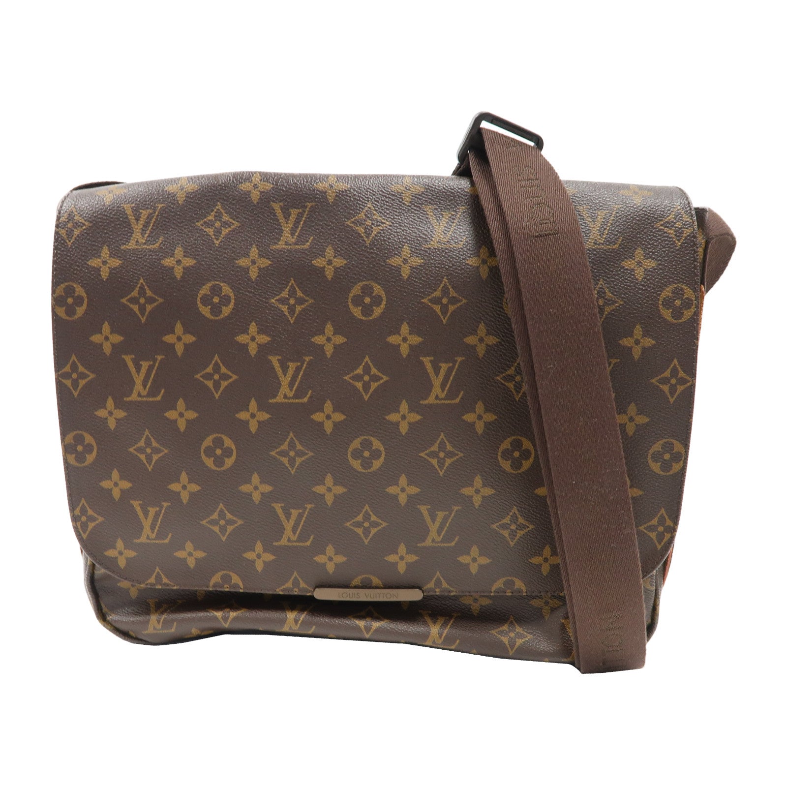LOUIS VUITTON Monogram Valmy MM金扣肩背袋啡色