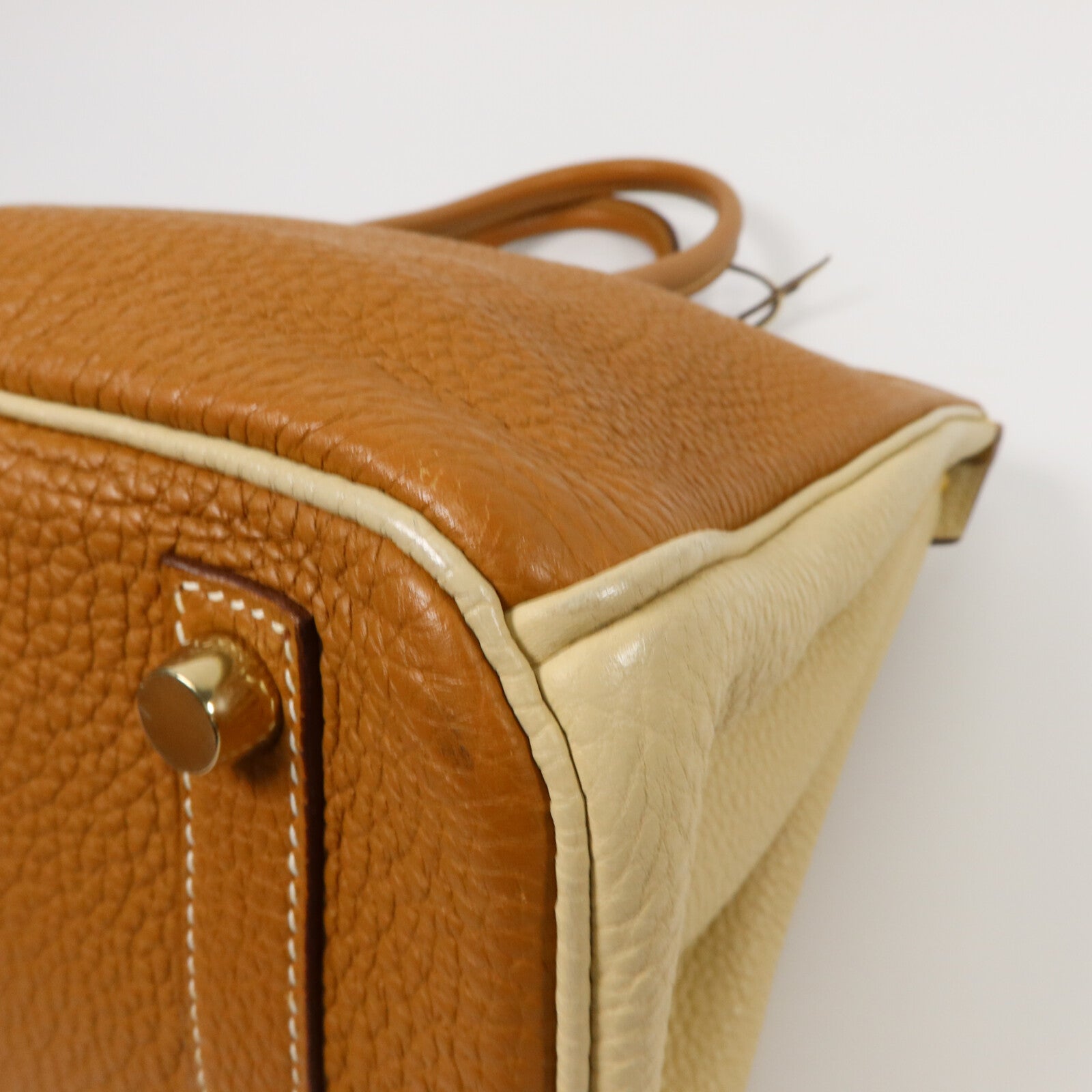 HERMES Togo皮革Birkin 30手挽袋Three Tones