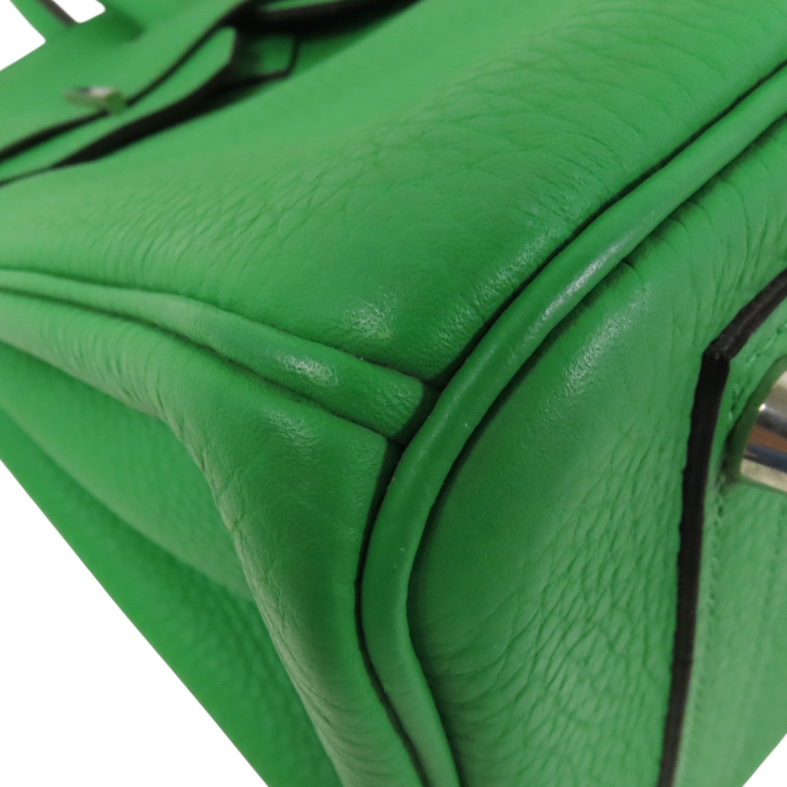 HERMES Clemence皮革Birkin 30銀扣手挽袋