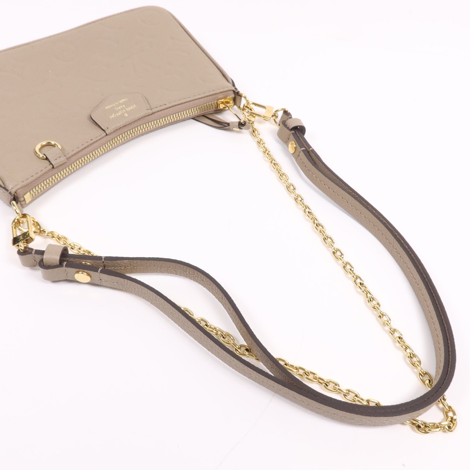 LOUIS VUITTON Monogram Empreinte Easy Pouch On Strap金扣肩背袋
