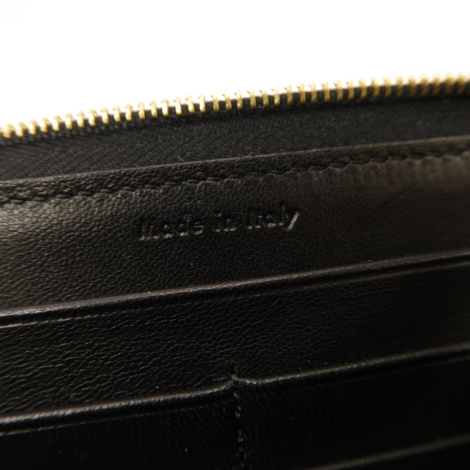 CELINE 【清倉大減價】牛皮皮革Zipper Long Wallet金扣長錢包藍色