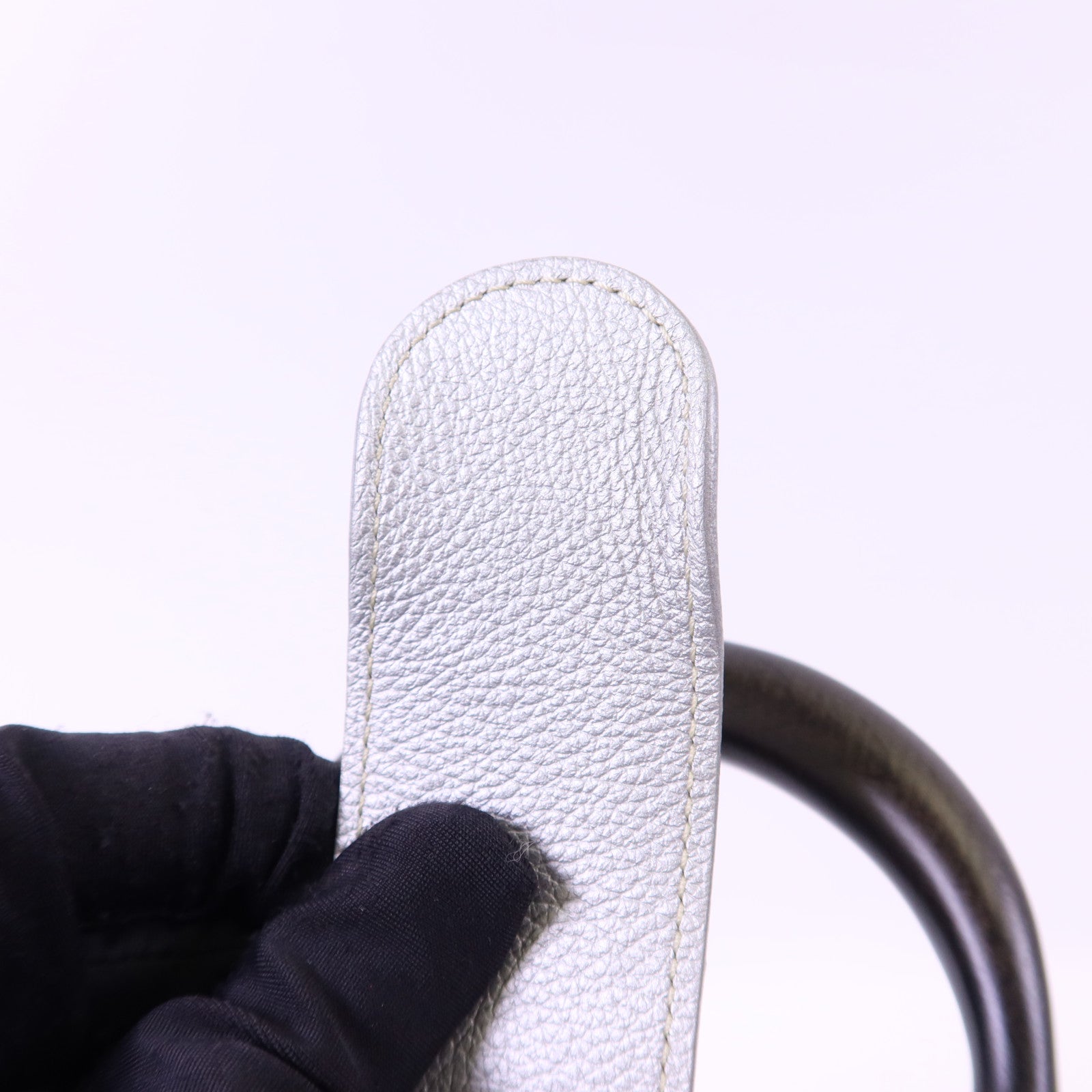 GOYARD 牛皮皮革/木材Saigon Mini銀扣手挽肩背兩用袋