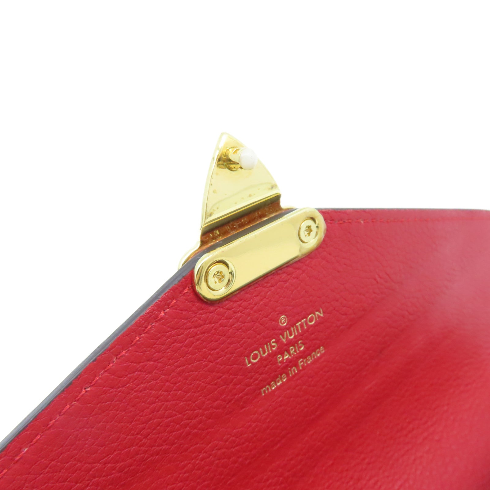 LOUIS VUITTON 【激減優惠】Monogram Pallas Long Wallet金扣長錢包啡色/紅色