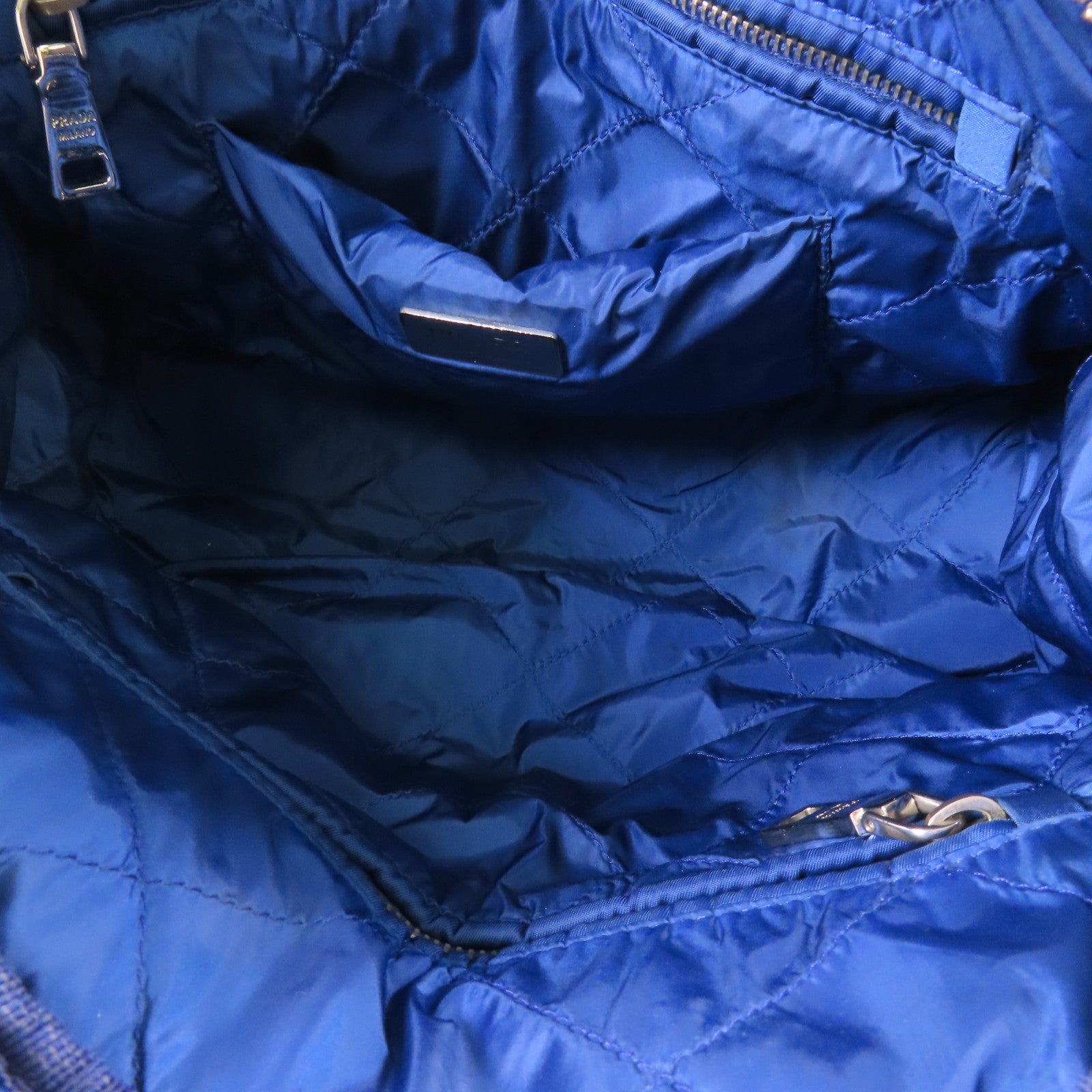 PRADA 尼龍2 Way Bag銀扣手挽肩背兩用袋