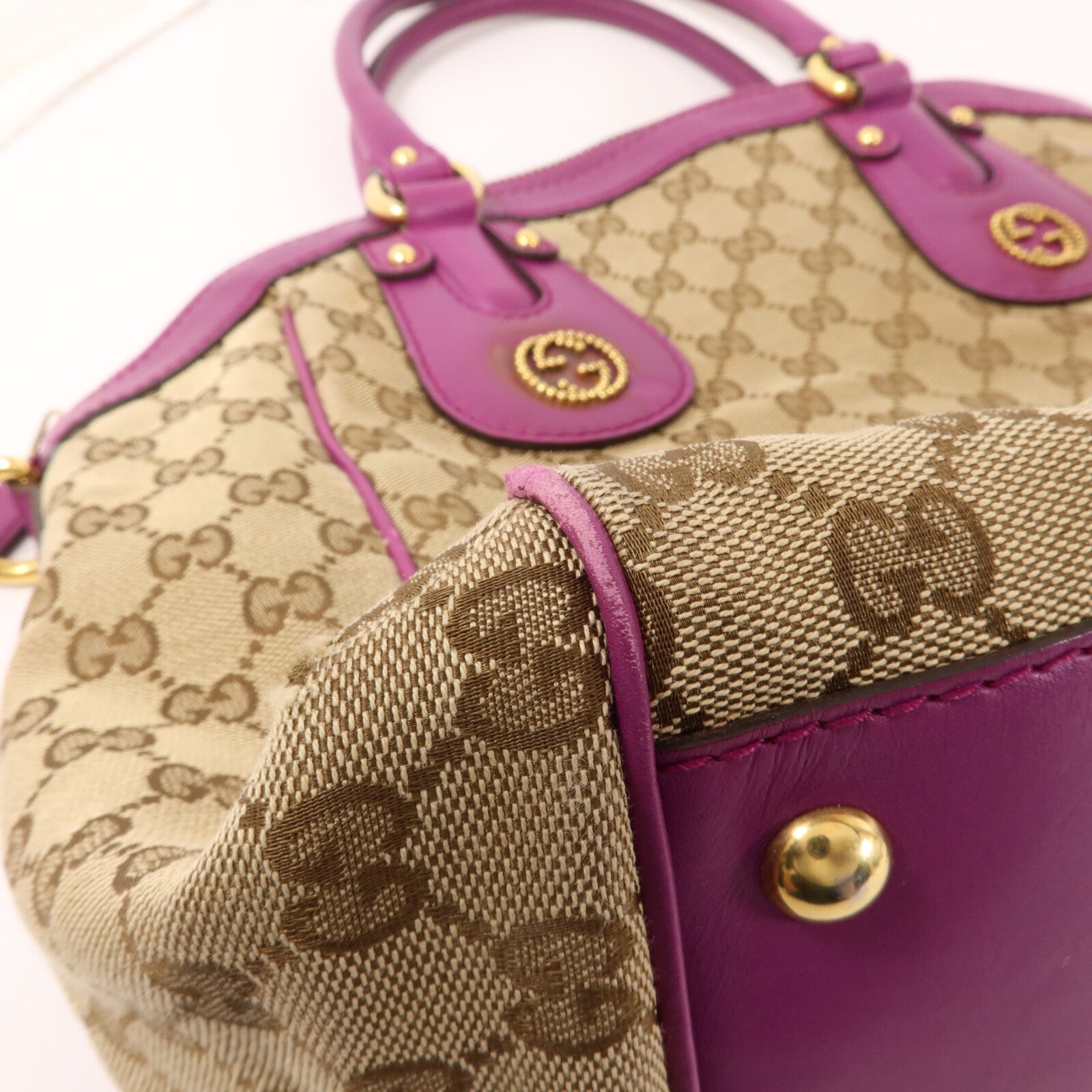 GUCCI 帆布Scarlett手挽肩背兩用袋