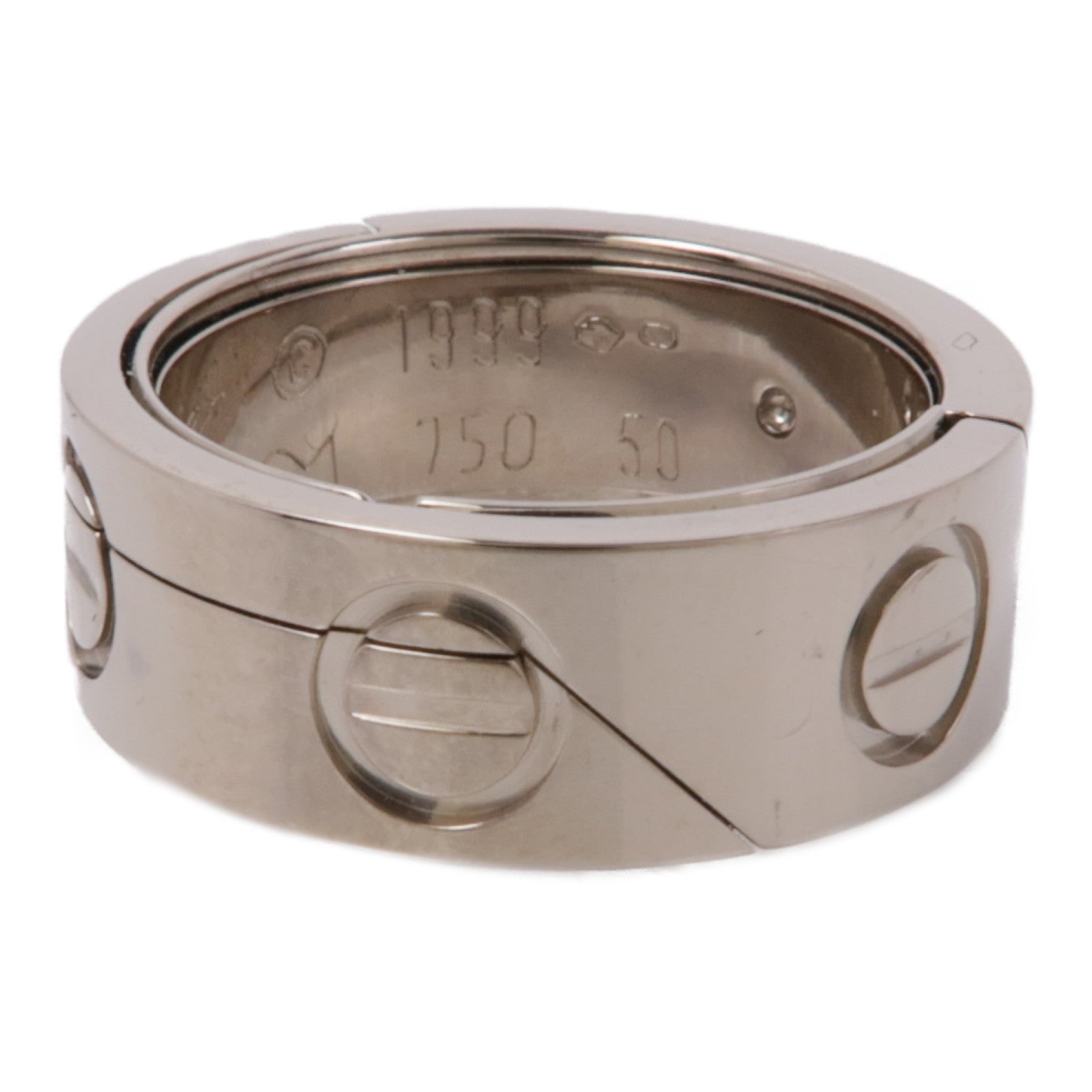 CARTIER 18K白金Astro Love Ring戒指Cartier#50/US#5.25