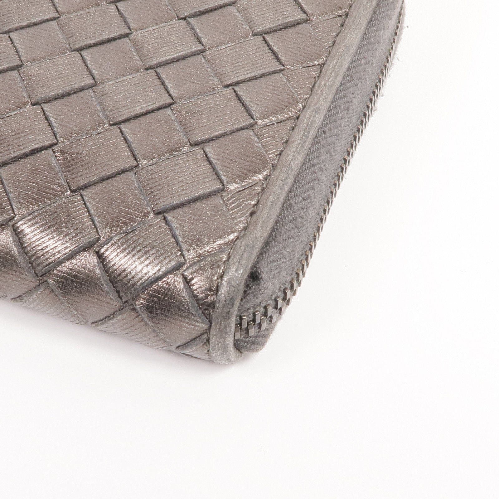 BOTTEGA VENETA 織紋皮革Zipped Long Wallet長錢包