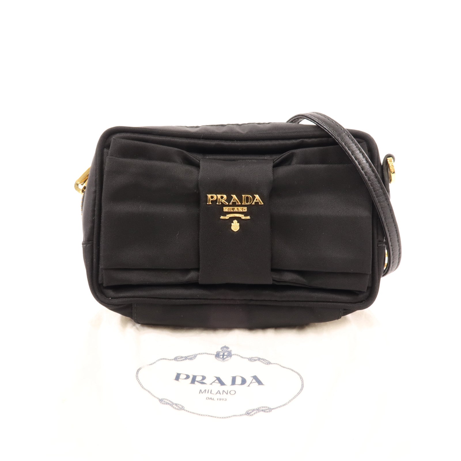PRADA 尼龍Shoulder Bag金扣肩背袋