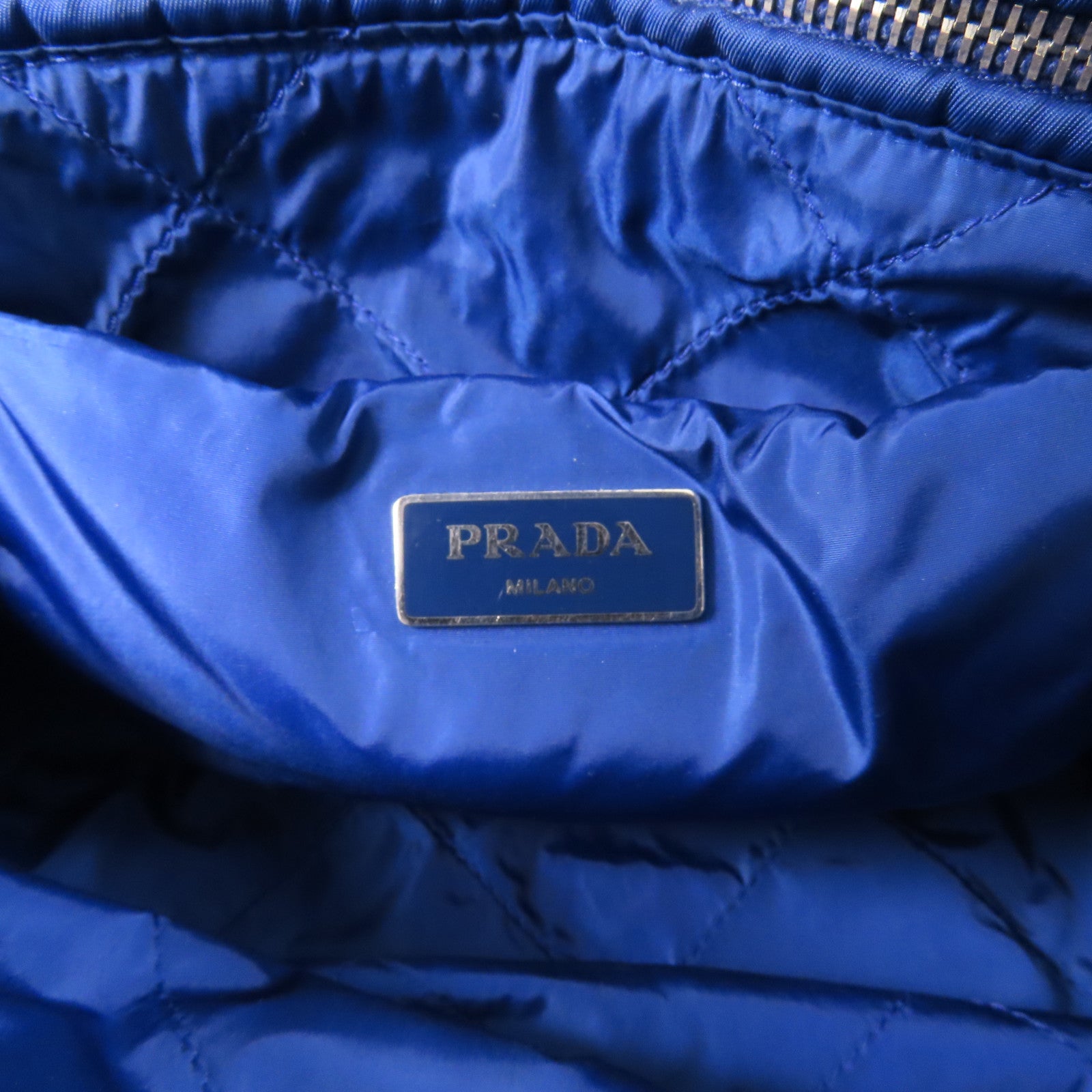 PRADA 尼龍2 Way Bag銀扣手挽肩背兩用袋