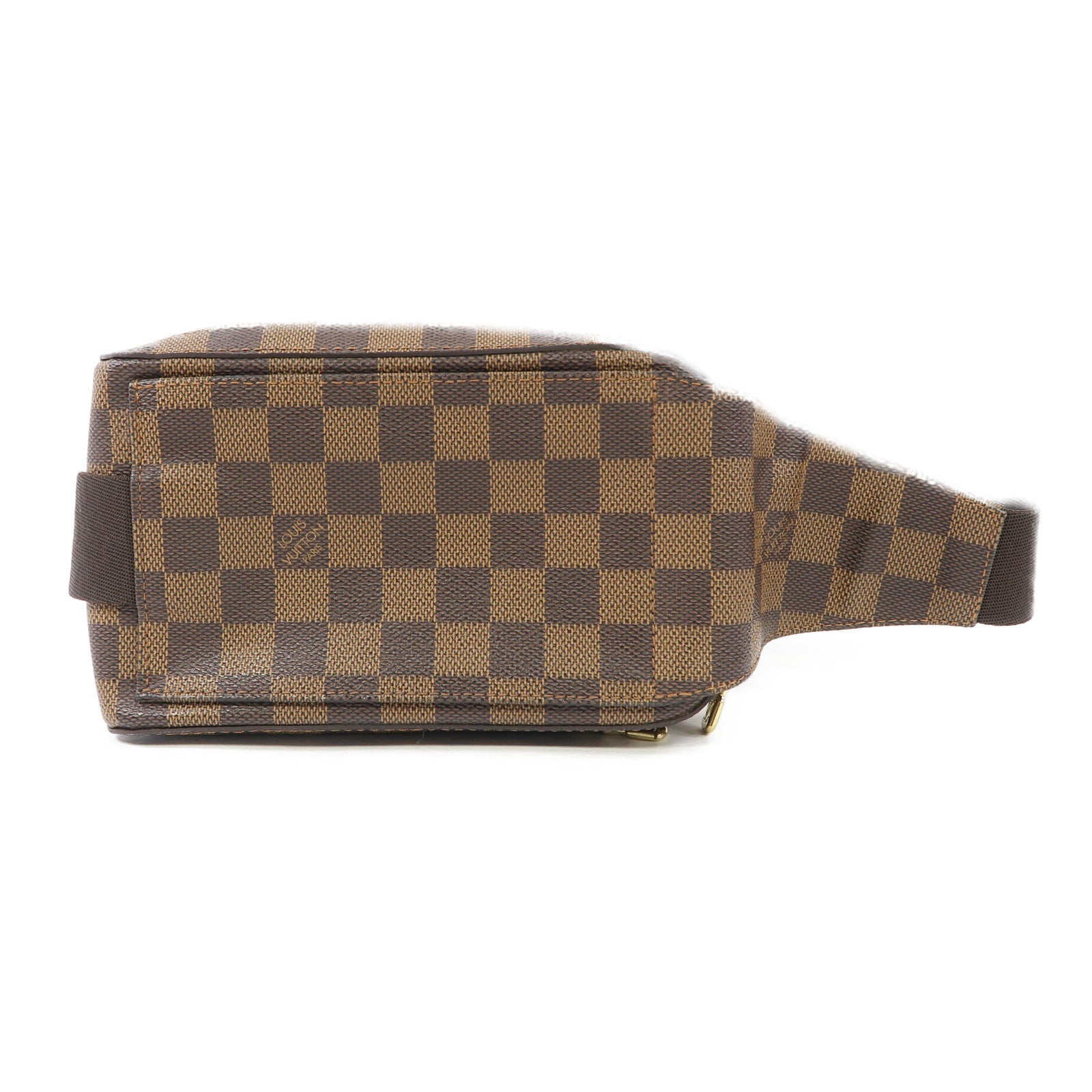 LOUIS VUITTON Damier Ebene Geronimos金扣腰包啡色