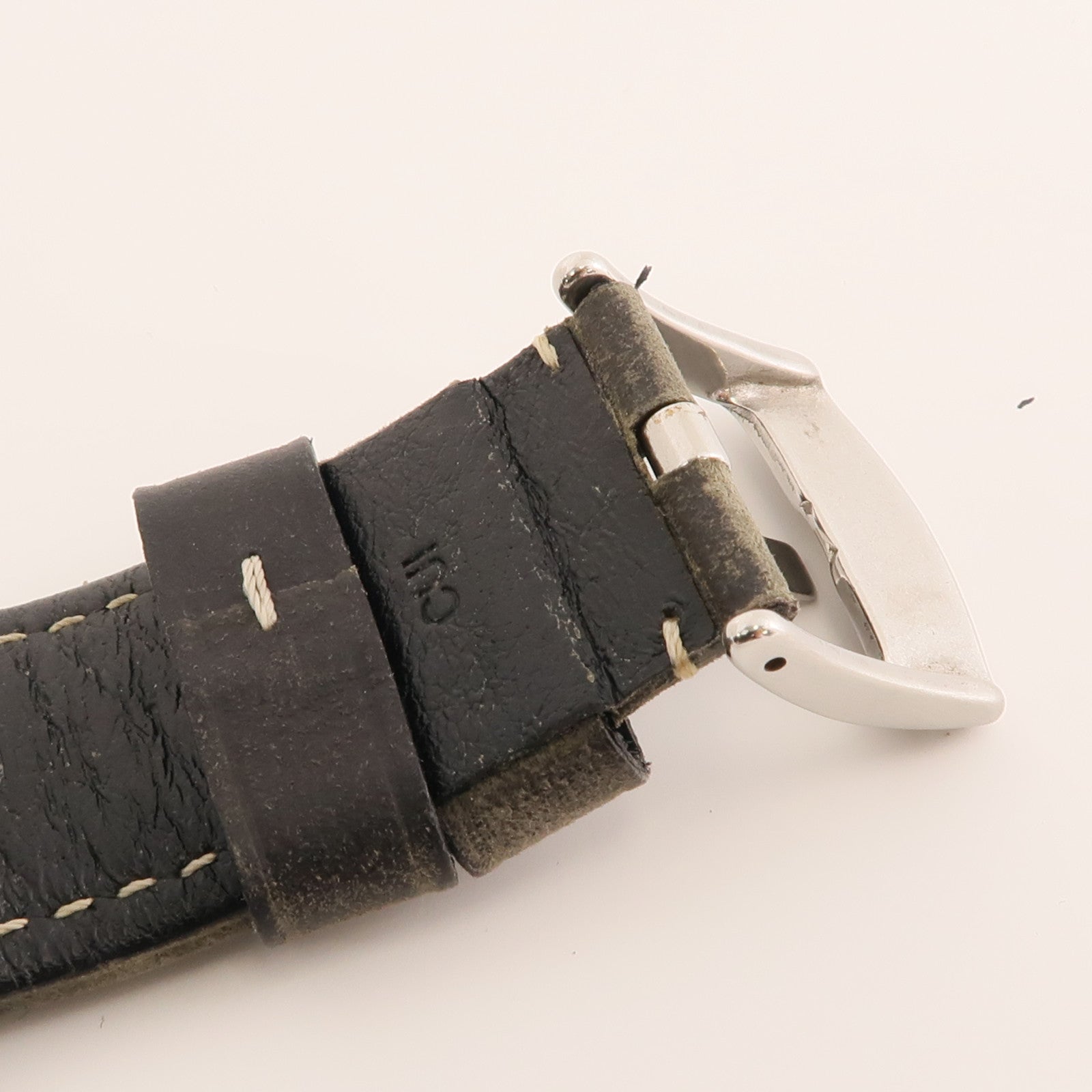 PANERAI Luminor Marina不鏽鋼/皮革帶手錶自動機芯黑色