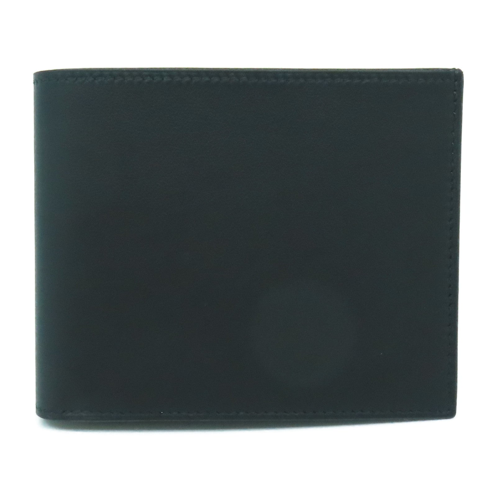 HERMES 【清倉大減價】Swift皮革Citizen Twill Compact錢包黑色