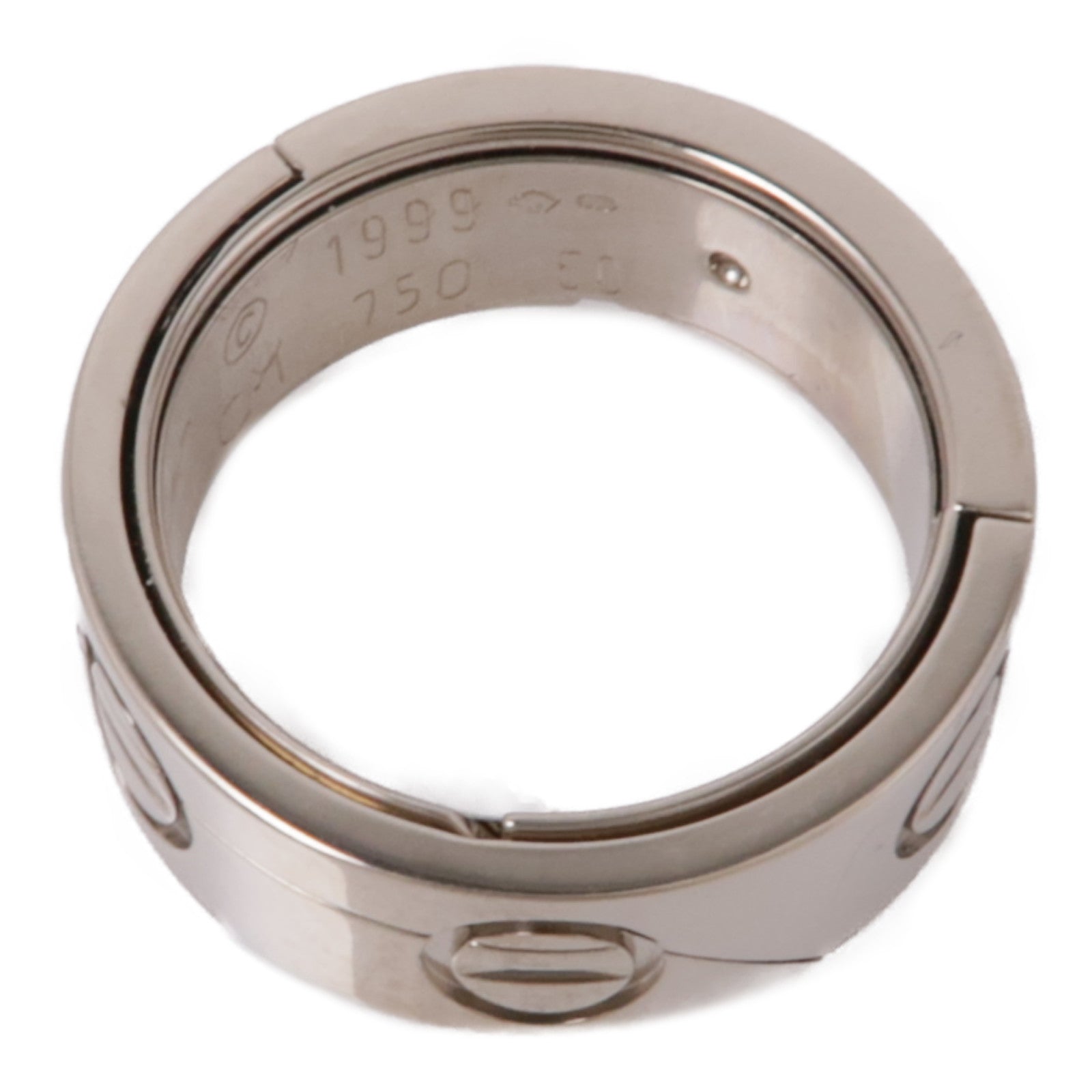 CARTIER 18K白金Astro Love Ring戒指Cartier#50/US#5.25