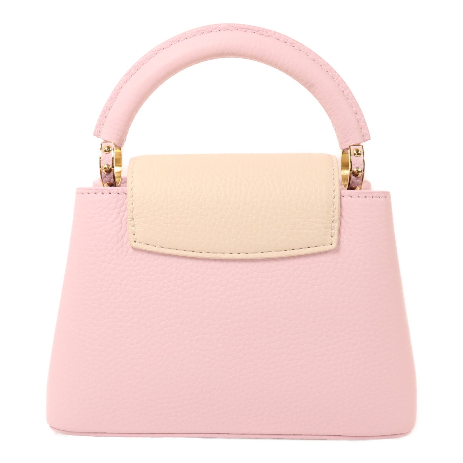 LOUIS VUITTON 牛皮皮革Capucines Mini鏈帶手挽肩背兩用袋