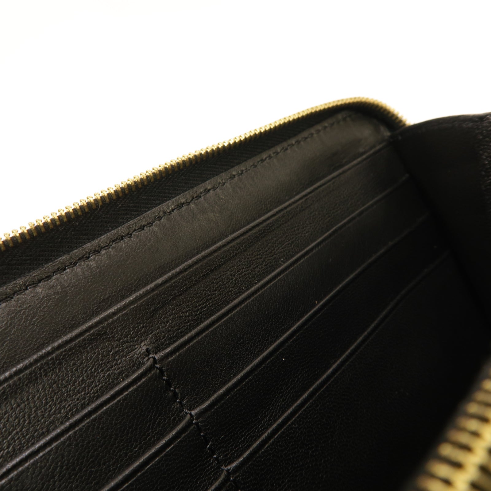 CELINE 【清倉大減價】牛皮皮革Zipper Long Wallet金扣長錢包藍色