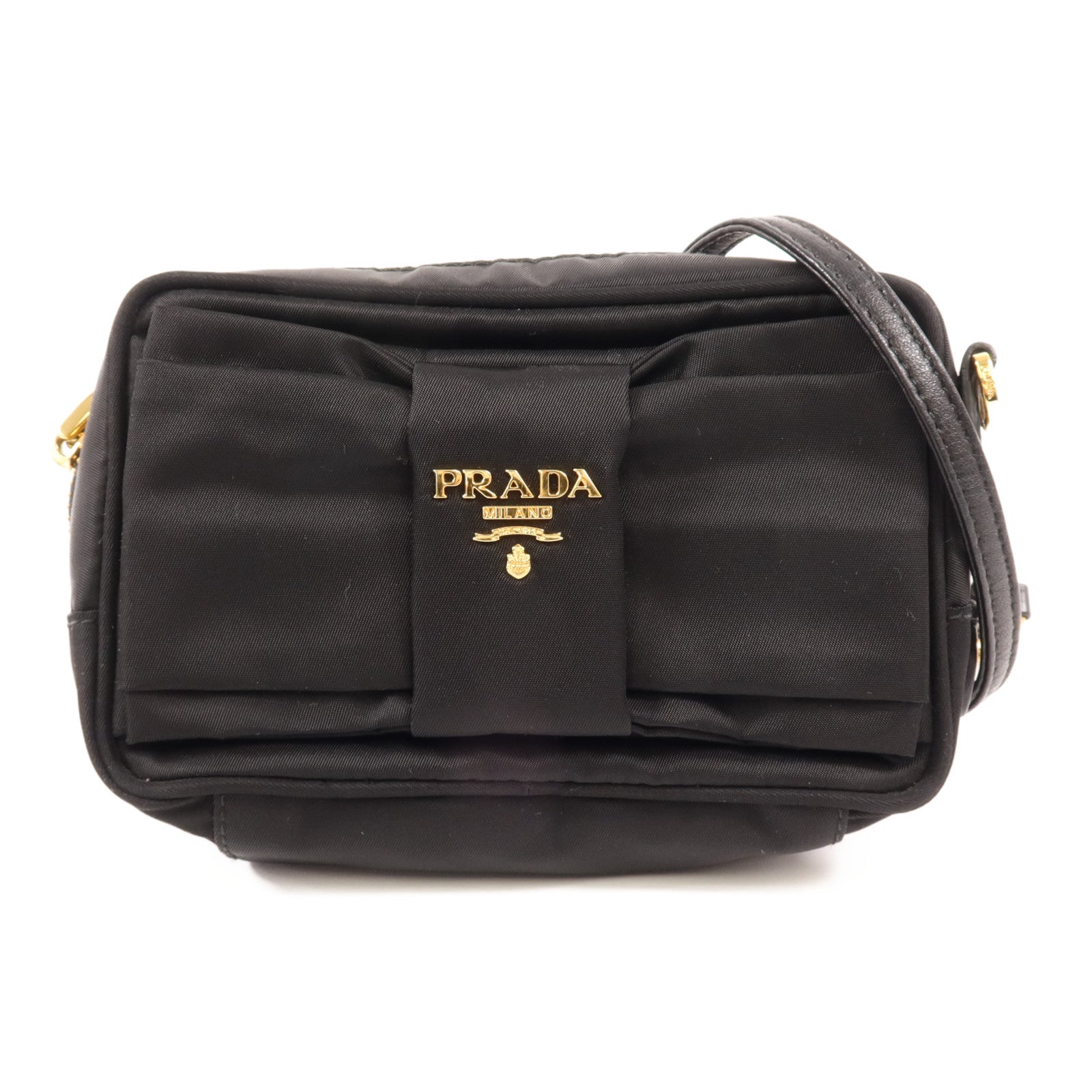 PRADA 尼龍Shoulder Bag金扣肩背袋