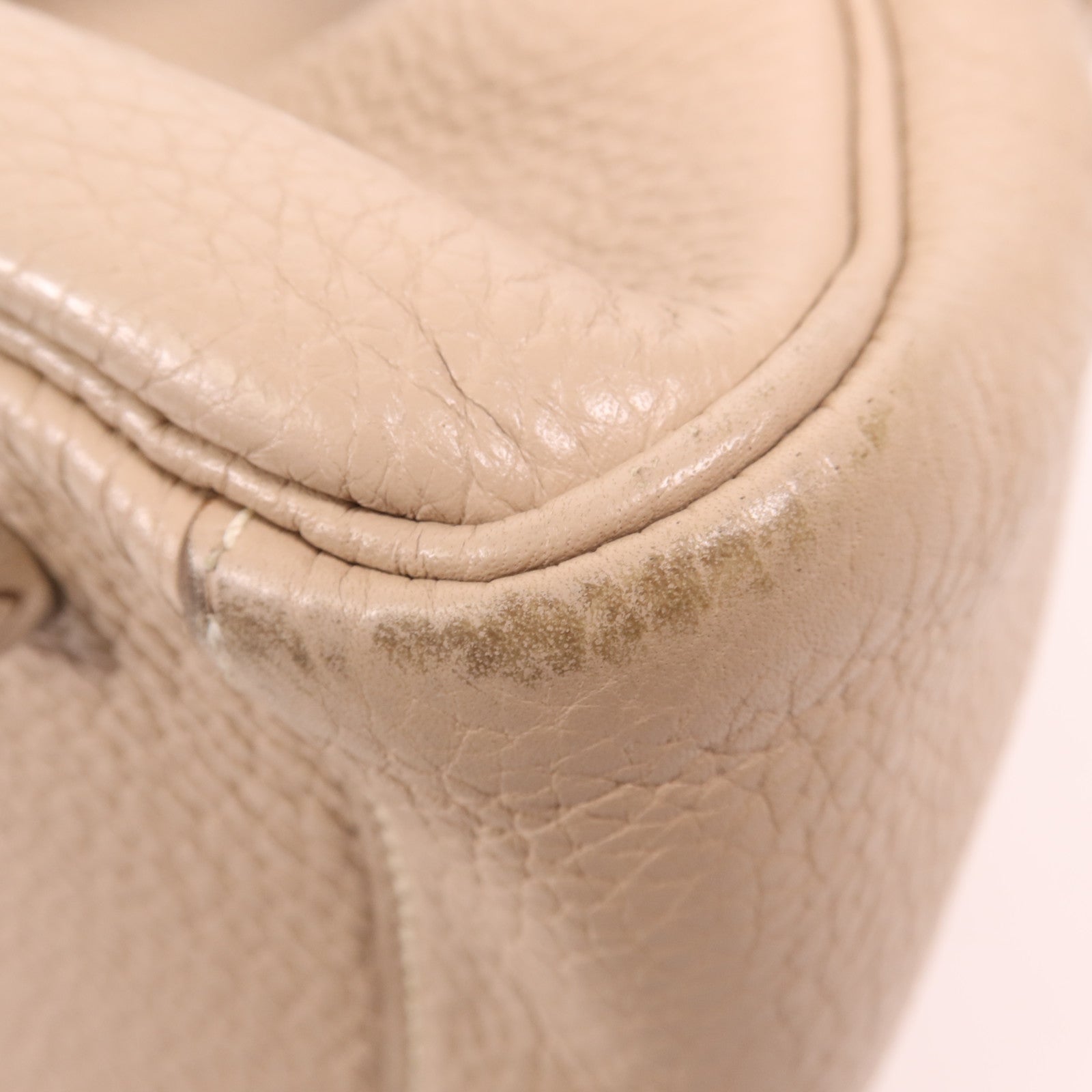 HERMES Clemence皮革Lindy 30銀扣手挽肩背兩用袋Argile