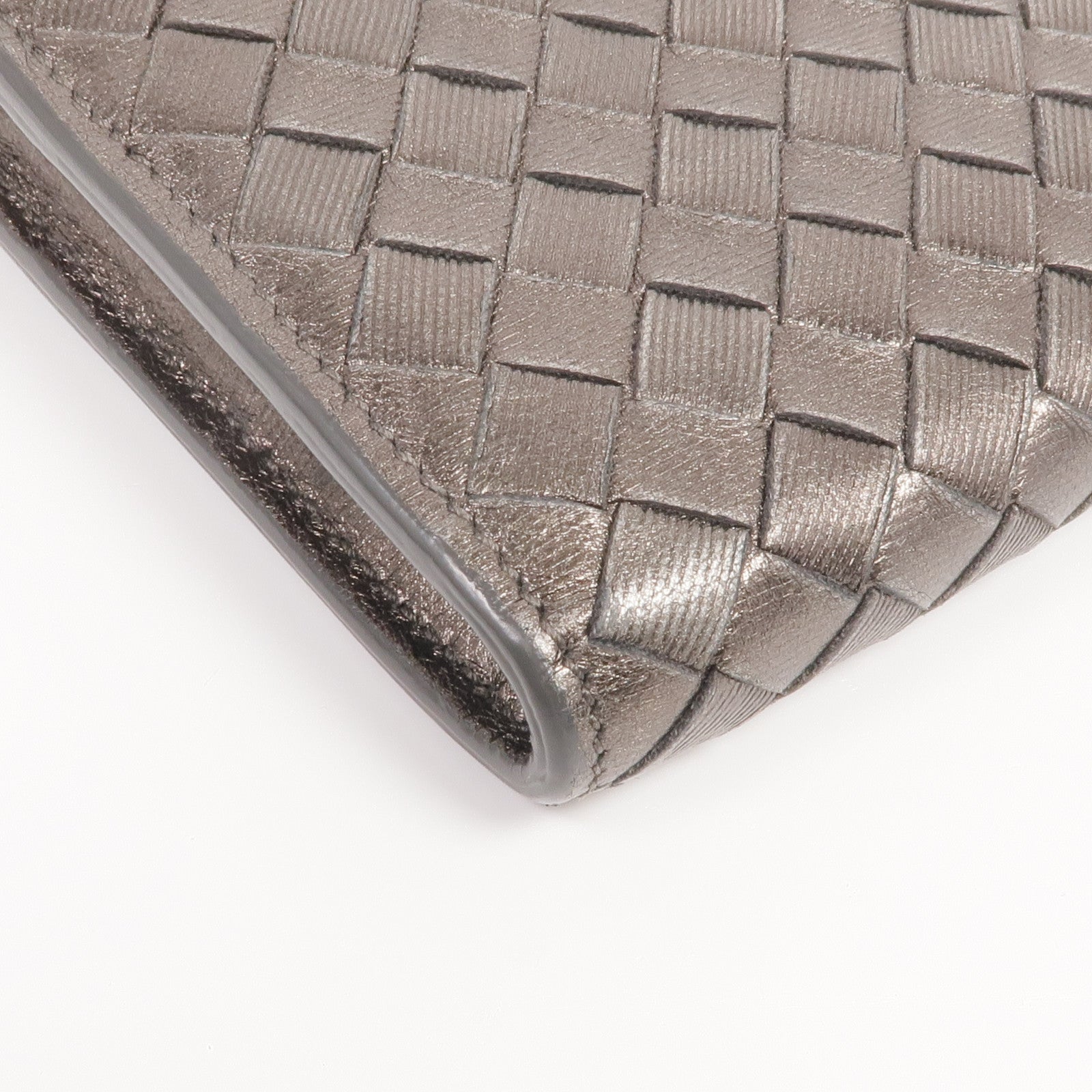 BOTTEGA VENETA 織紋皮革Zipped Long Wallet長錢包