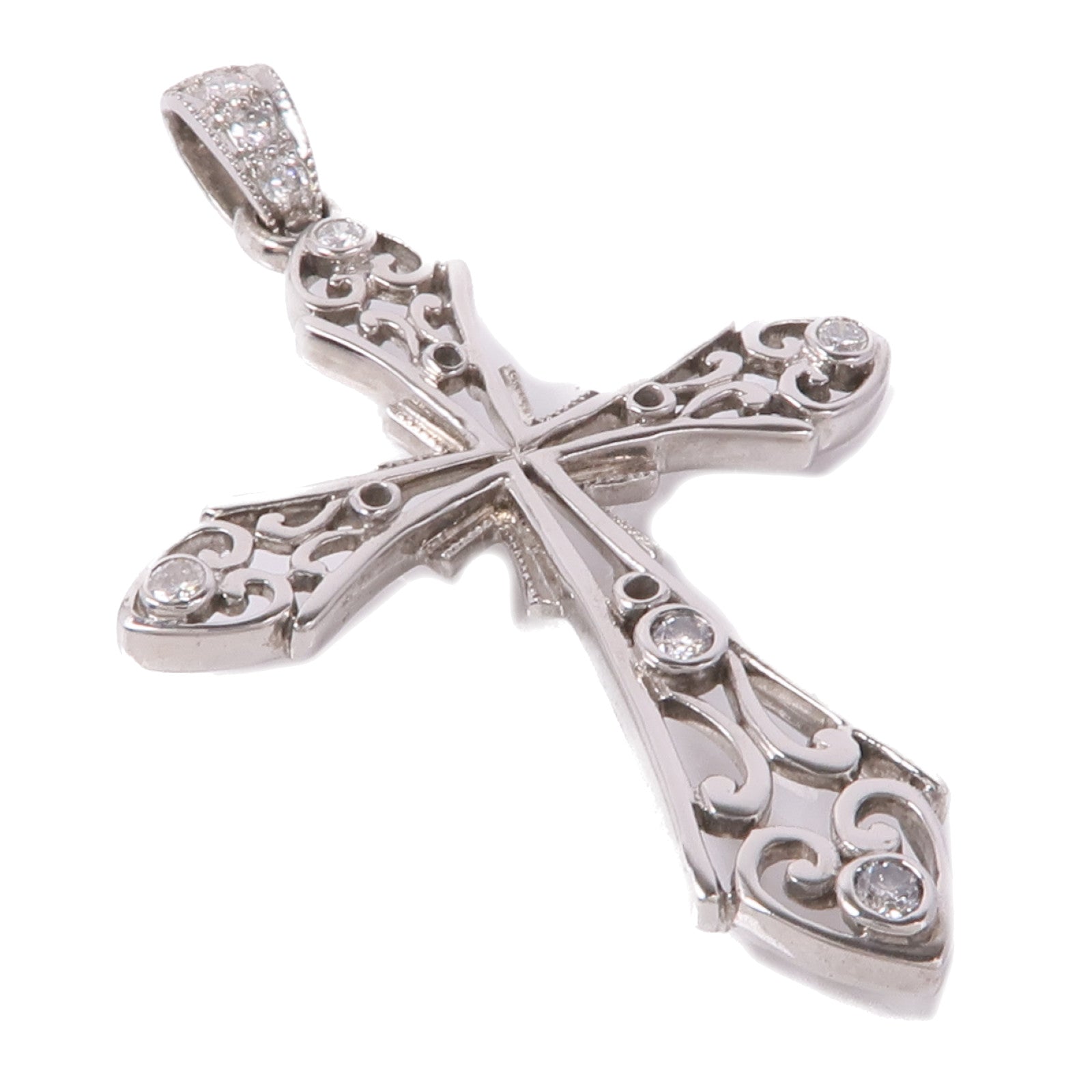 JEWELRY 【激減優惠】18K白金Diamond Pendant Top鑽石吊墜