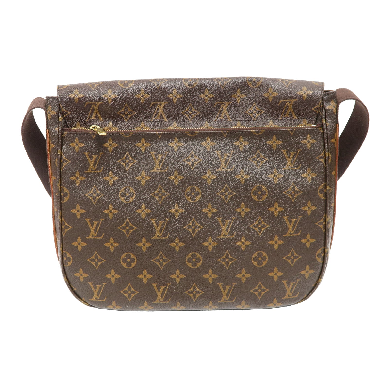 LOUIS VUITTON Monogram Valmy MM金扣肩背袋啡色