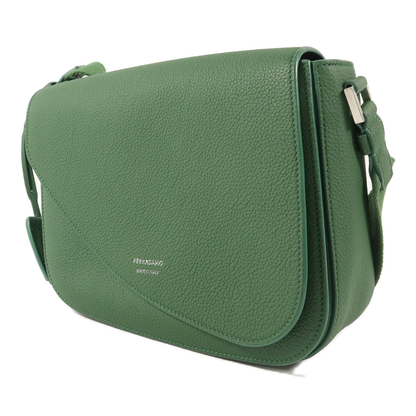 Salvatore Ferragamo 牛皮皮革Fiamma Messenger Small肩背袋