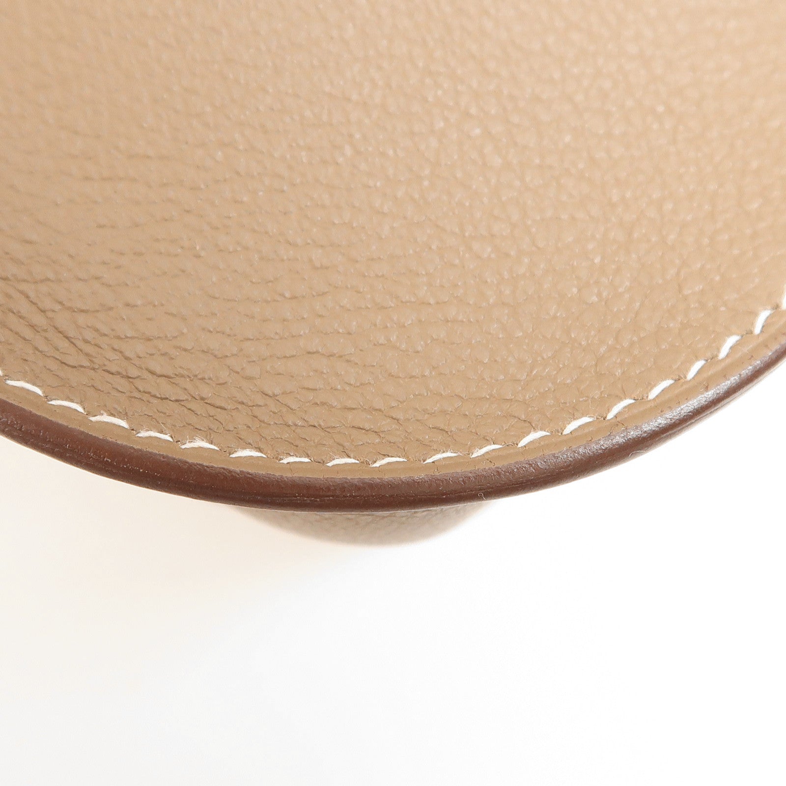 HERMES Evercolor皮革Mini Jypsiere金扣肩背袋Etoupe大象灰