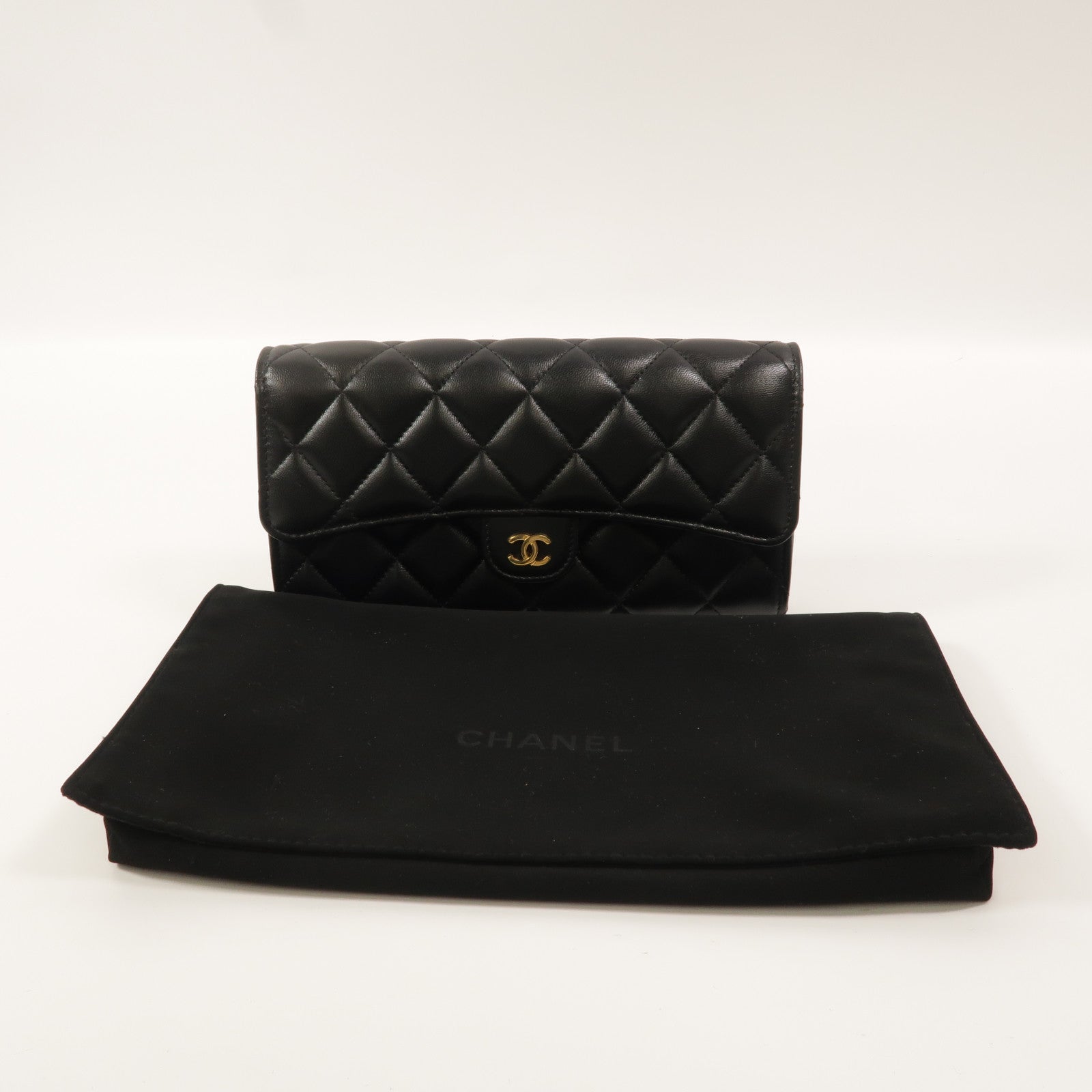 CHANEL 羊皮皮革Classic Flap Long Wallet長錢包