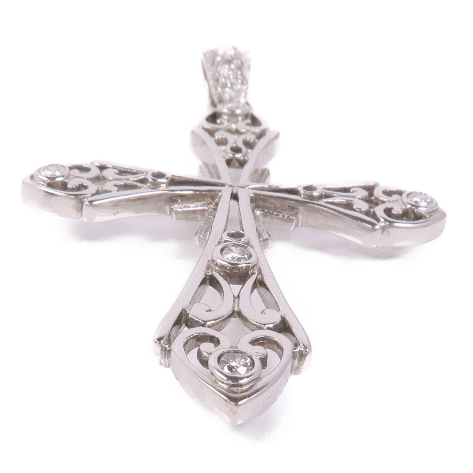 JEWELRY 【激減優惠】18K白金Diamond Pendant Top鑽石吊墜