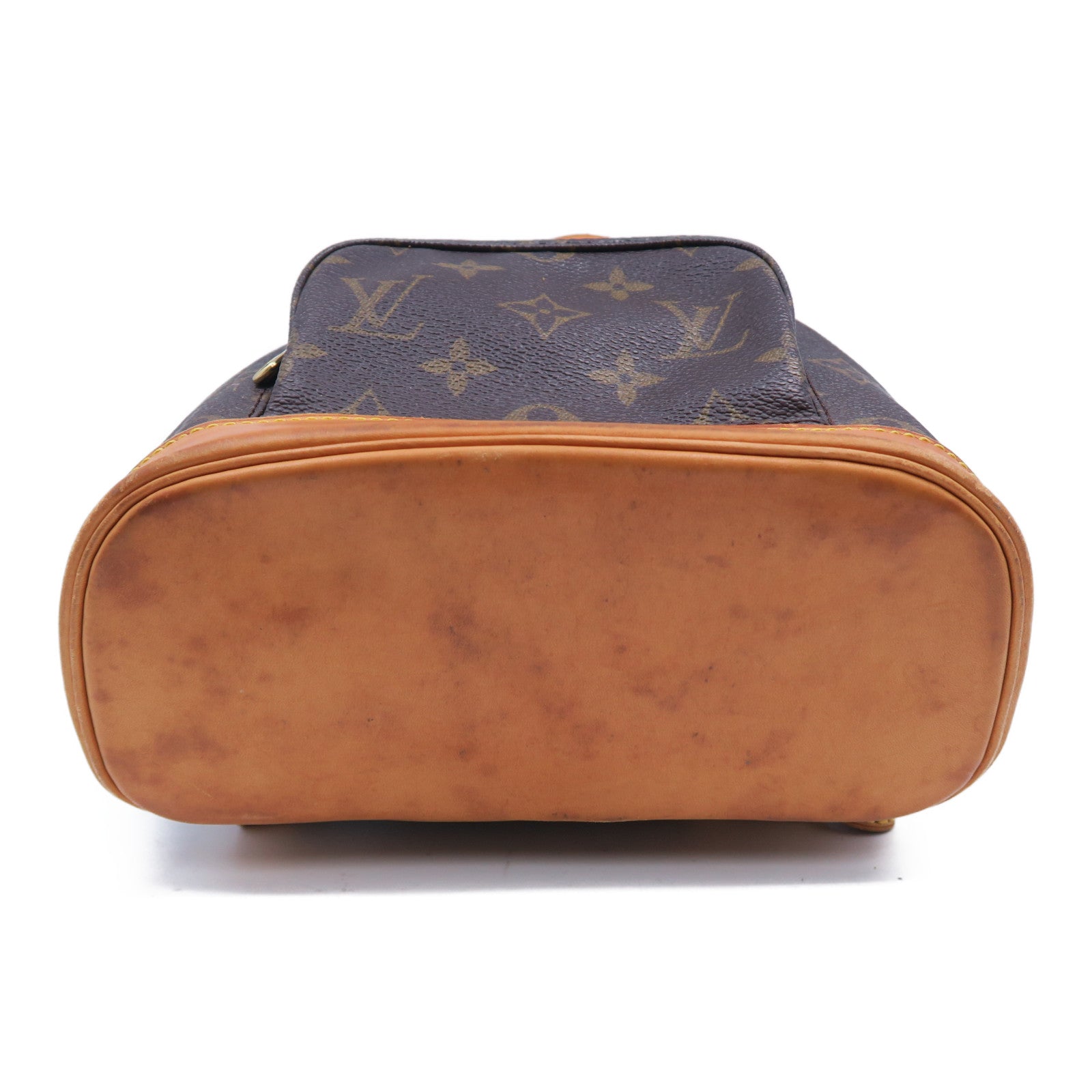 LOUIS VUITTON 【清倉大減價】Monogram Mini Montsouris金扣背包啡色