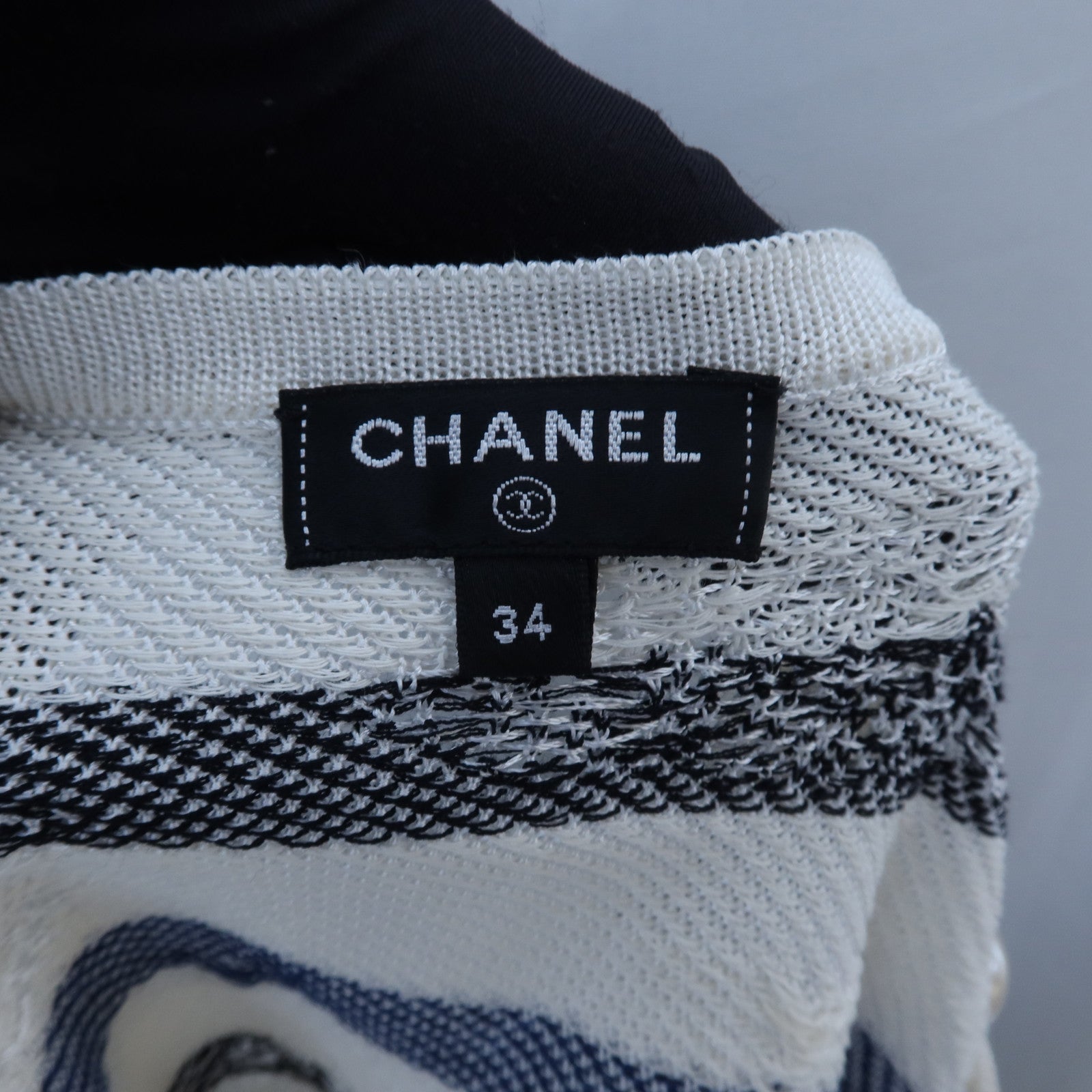 CHANEL Rayon/Paper/Cotton Knitted Top針織
