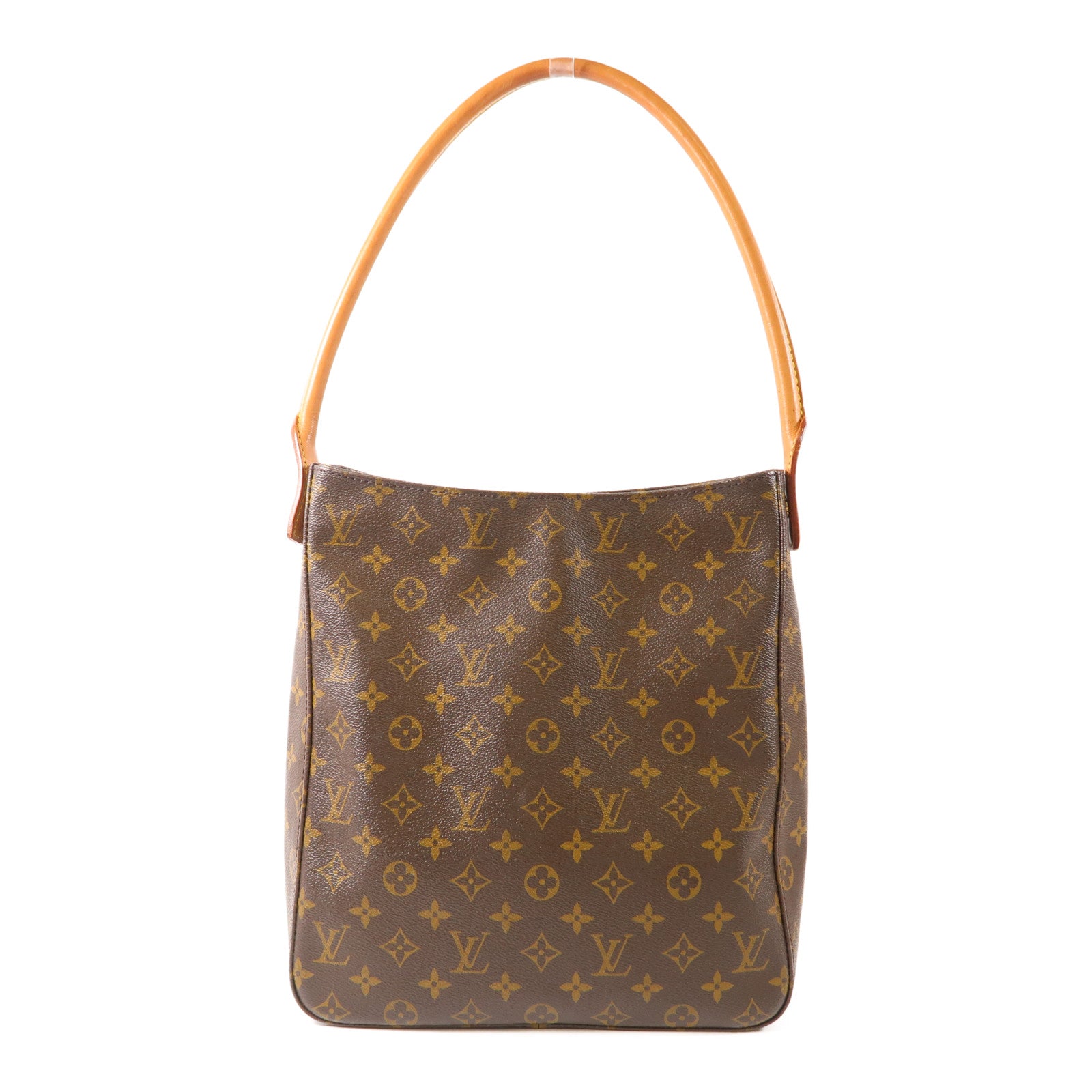 LOUIS VUITTON LV GHW Looping GM Shoulder Bag M51145 Monogram Brown