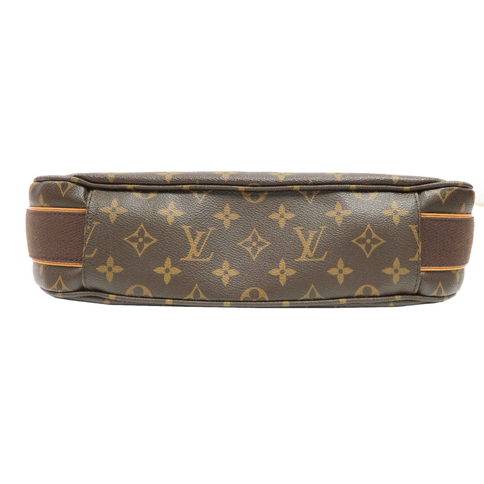 LOUIS VUITTON Monogram Valmy MM金扣肩背袋啡色