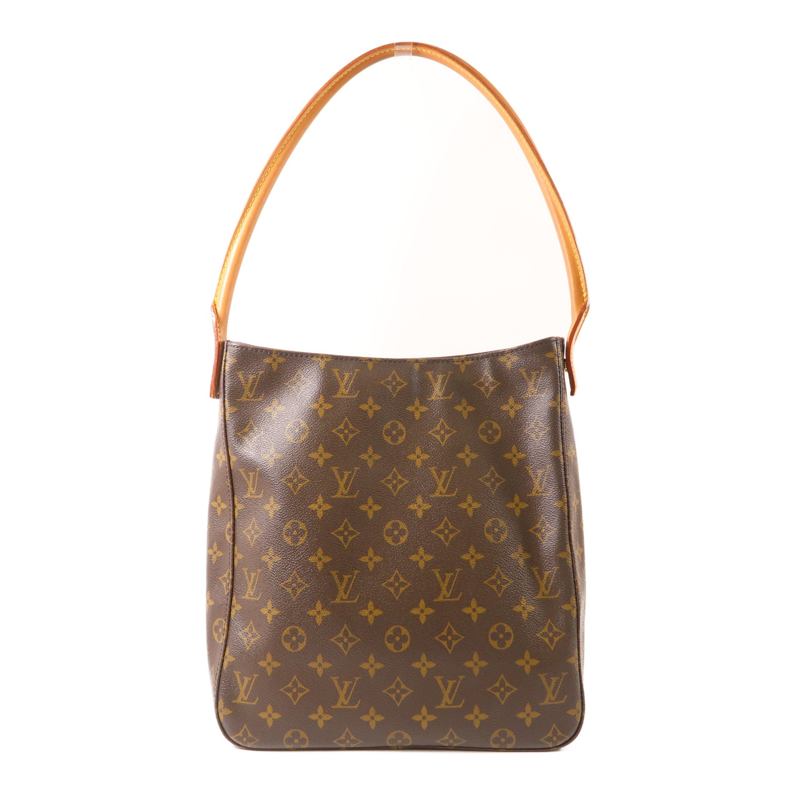 LOUIS VUITTON LV GHW Looping GM Shoulder Bag M51145 Monogram Brown