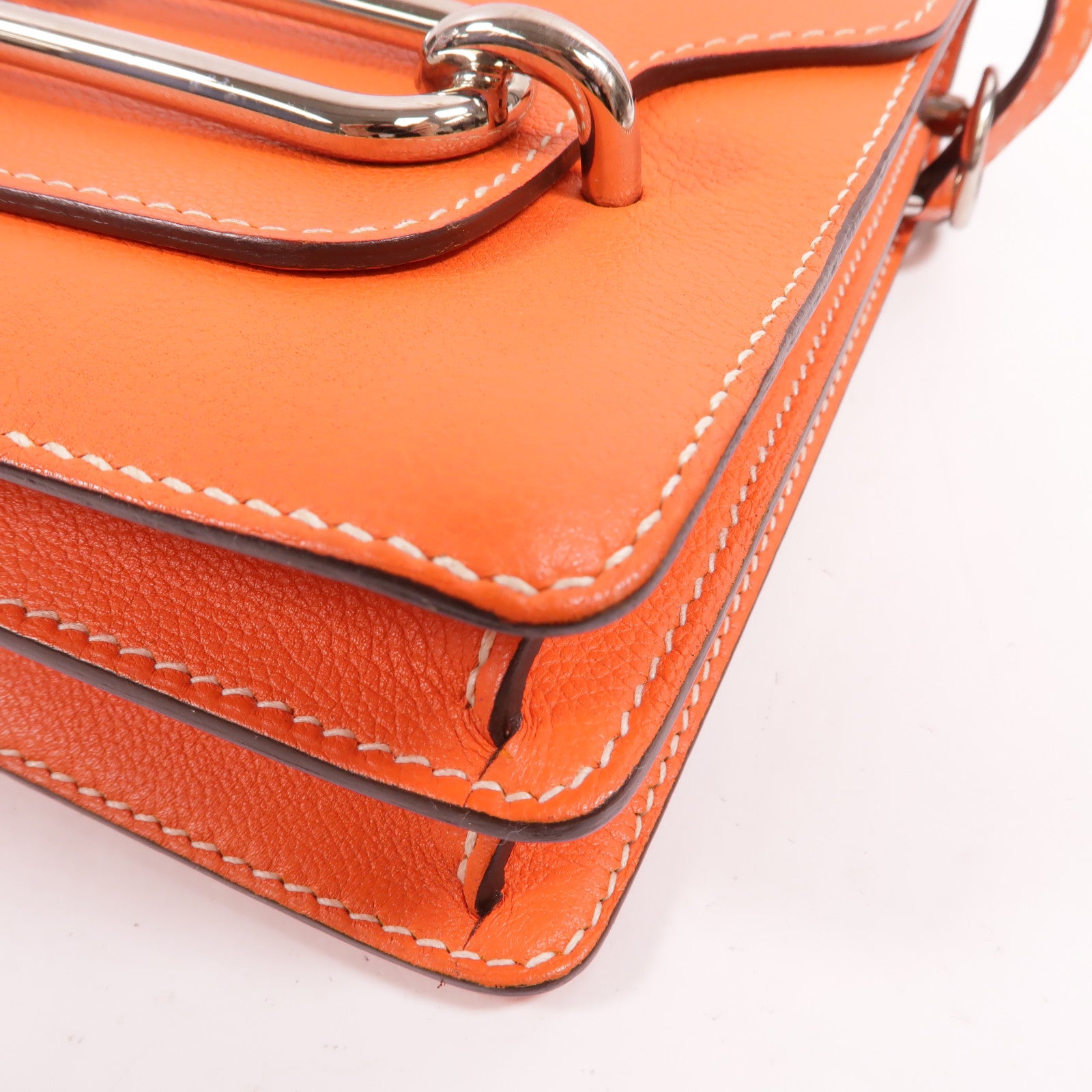 HERMES Evercolor皮革Roulis 23肩背袋Feu