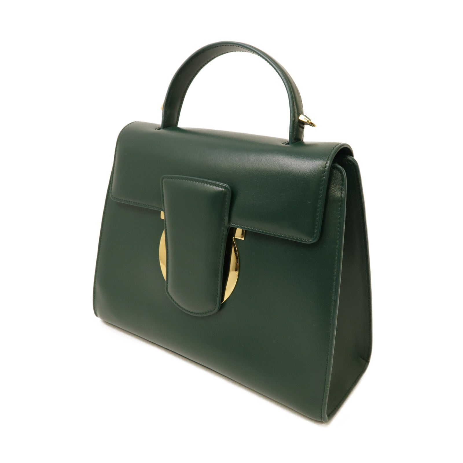 Salvatore Ferragamo 牛皮皮革2way Shoulder Bag金扣手挽肩背兩用袋綠色