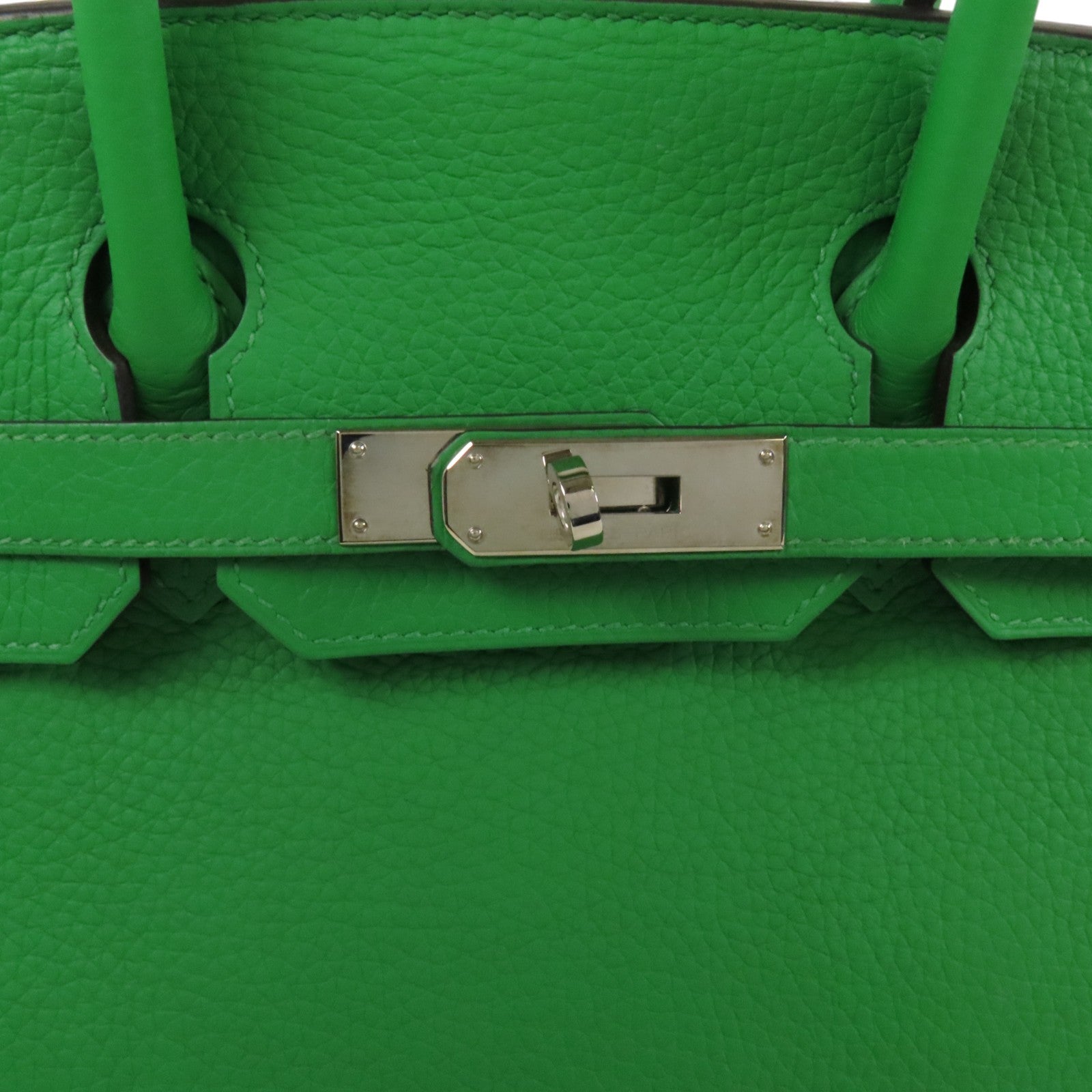 HERMES Clemence皮革Birkin 30銀扣手挽袋