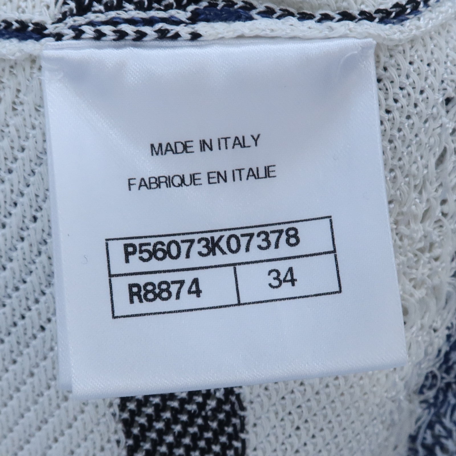 CHANEL Rayon/Paper/Cotton Knitted Top針織