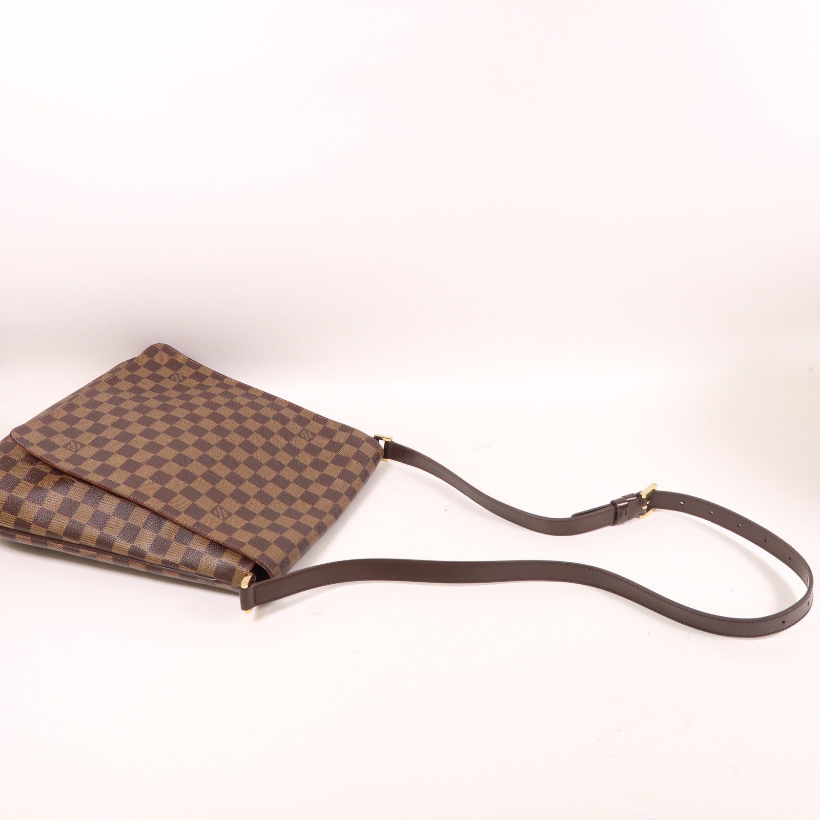 LOUIS VUITTON 【激減優惠】Damier Musette金扣肩背袋