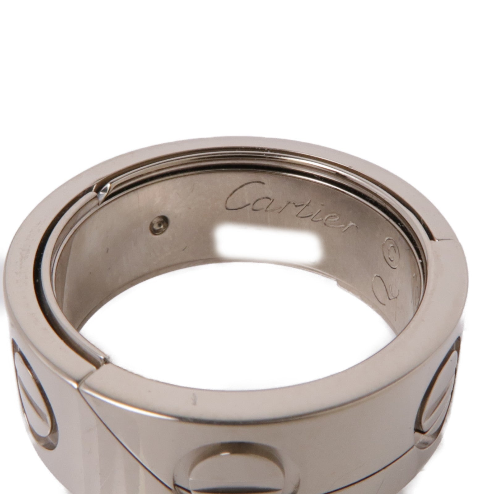 CARTIER 18K白金Astro Love Ring戒指Cartier#50/US#5.25