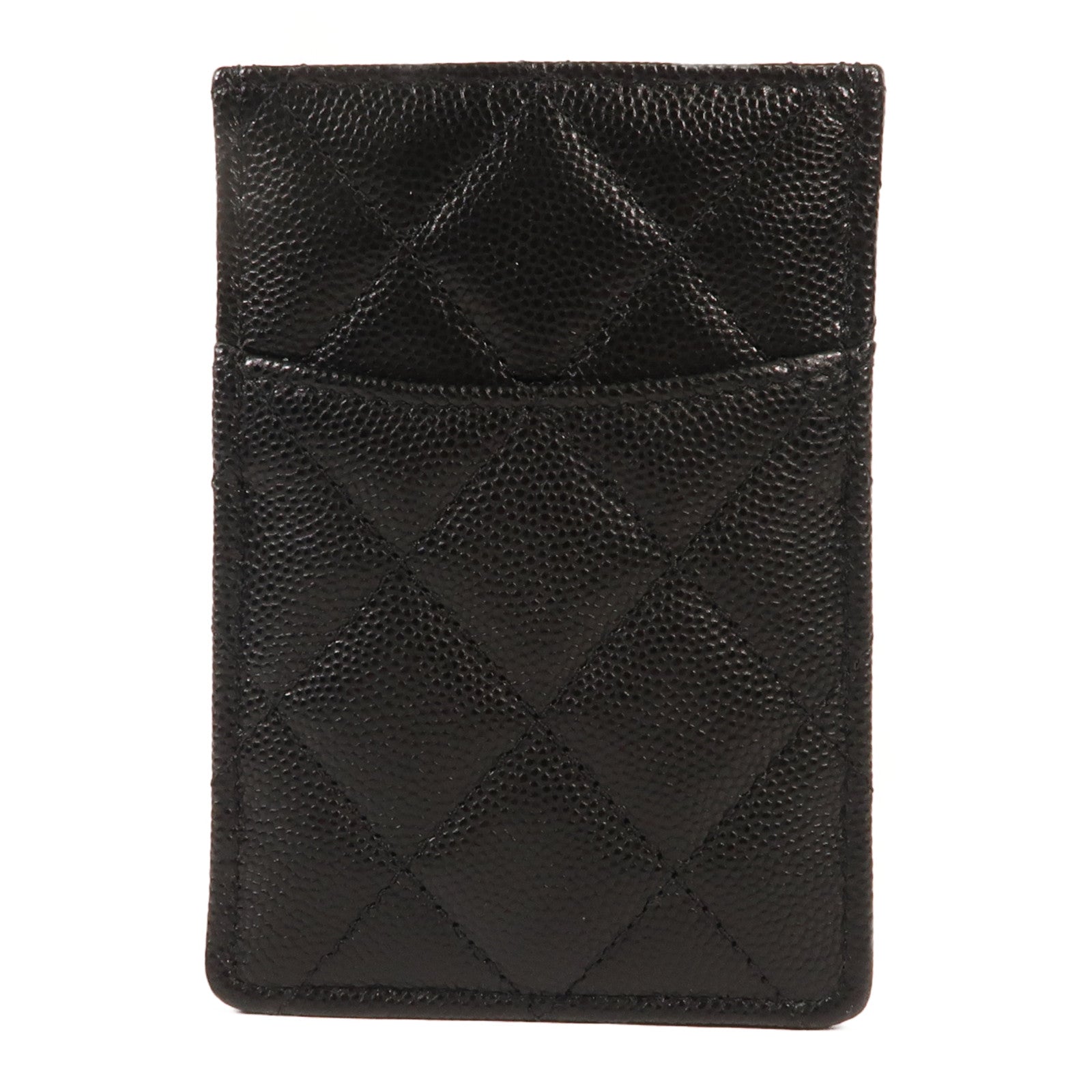 CHANEL 牛皮皮革Card Holder銀扣卡片套
