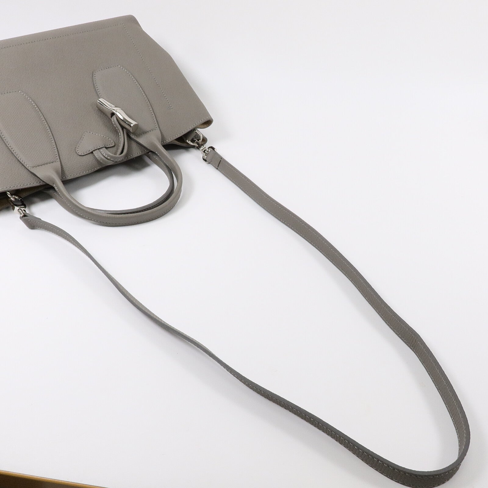 Longchamp 牛皮皮革Roseau M Handbag手挽肩背兩用袋