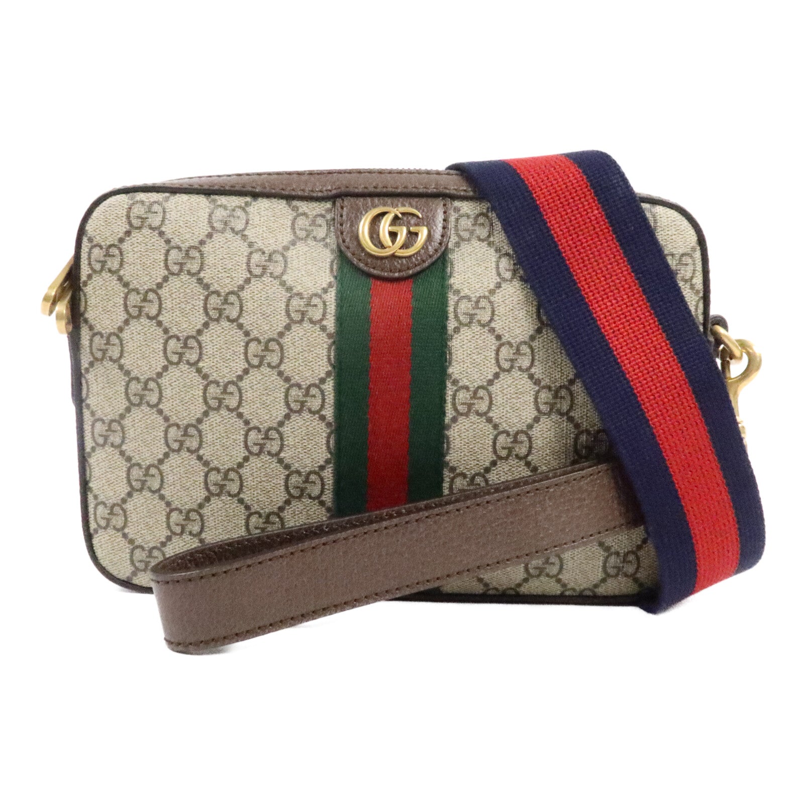 GUCCI 塗層帆布Ophidia GG肩背袋