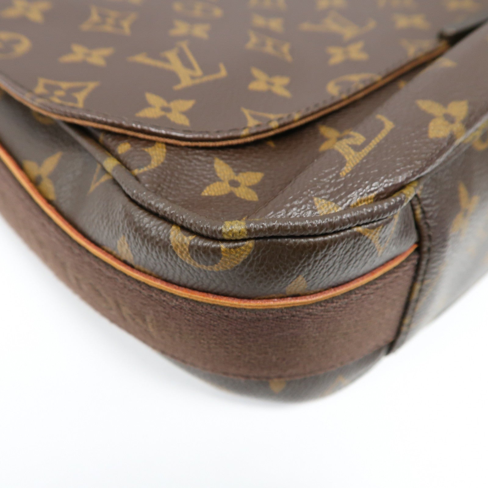 LOUIS VUITTON Monogram Valmy MM金扣肩背袋啡色