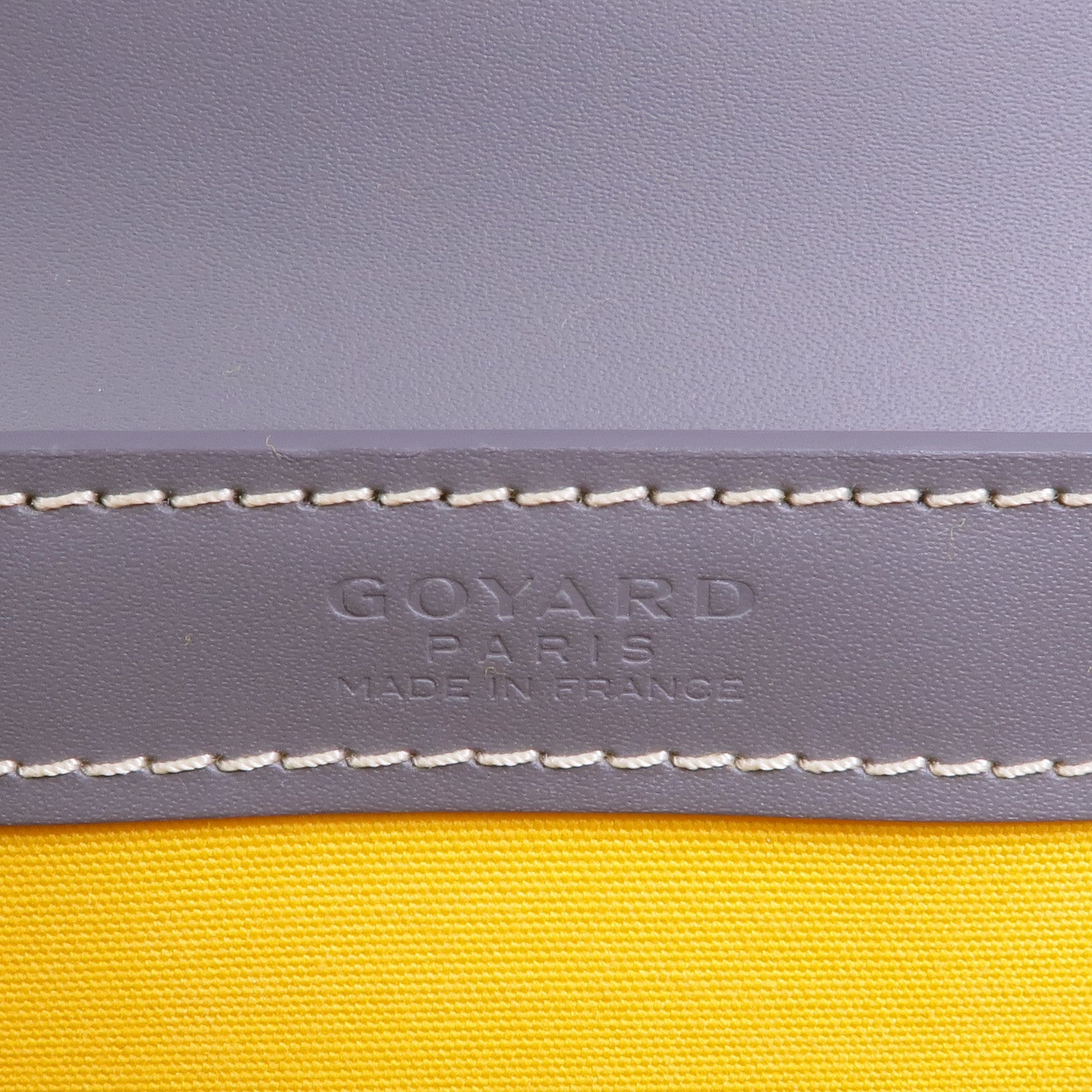 GOYARD 塗層帆布/皮革Saigon PM銀扣手挽肩背兩用袋