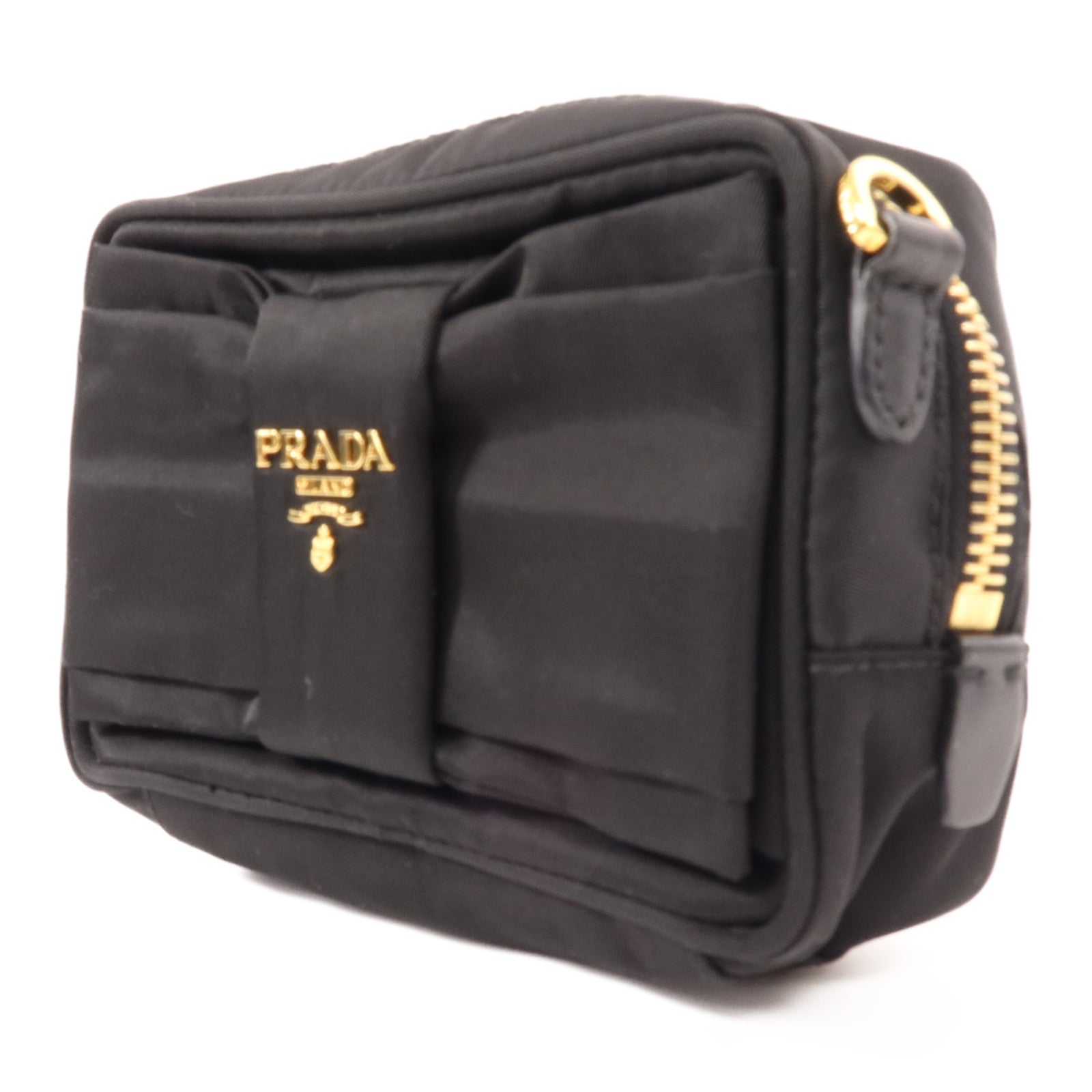 PRADA 尼龍Shoulder Bag金扣肩背袋
