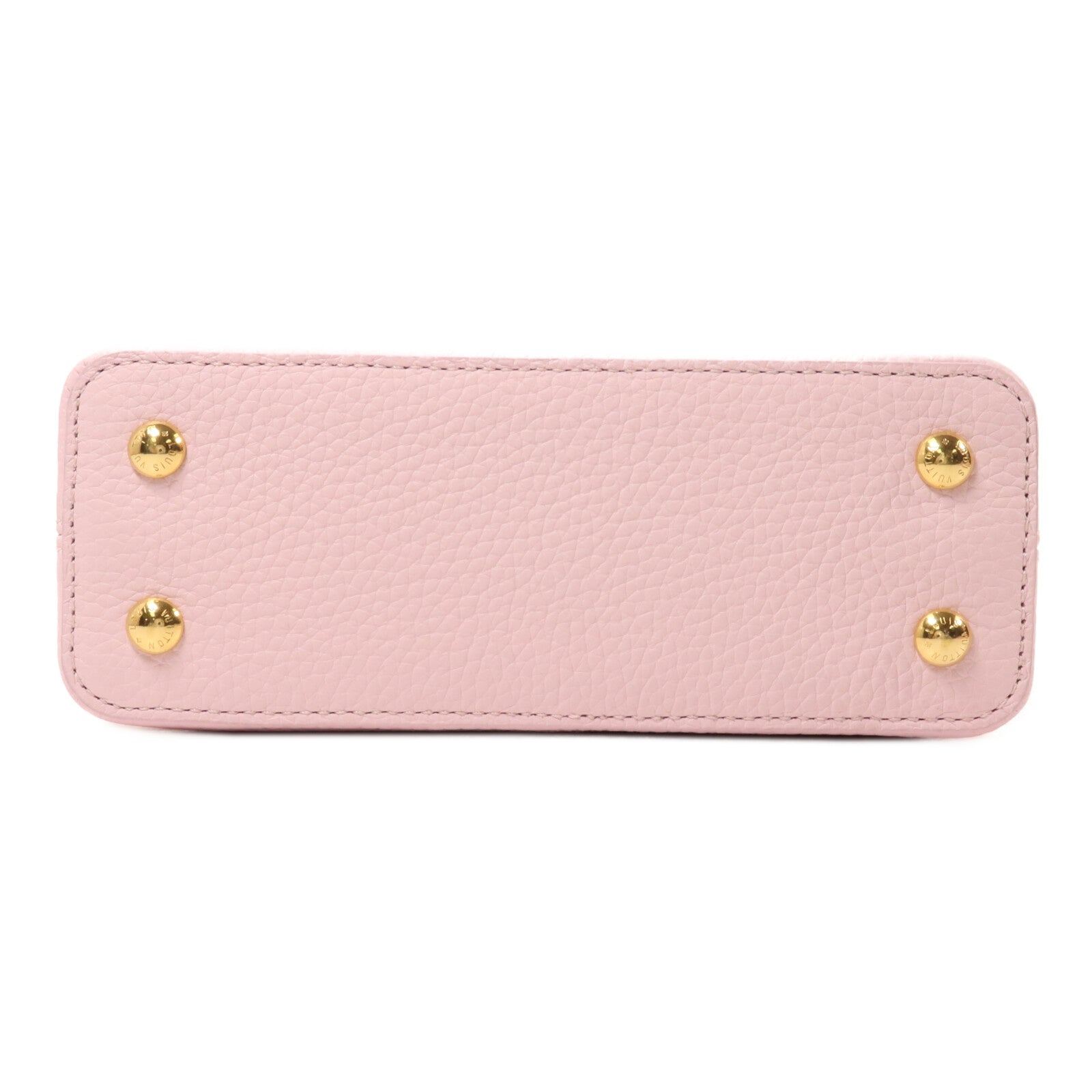 LOUIS VUITTON 牛皮皮革Capucines Mini鏈帶手挽肩背兩用袋